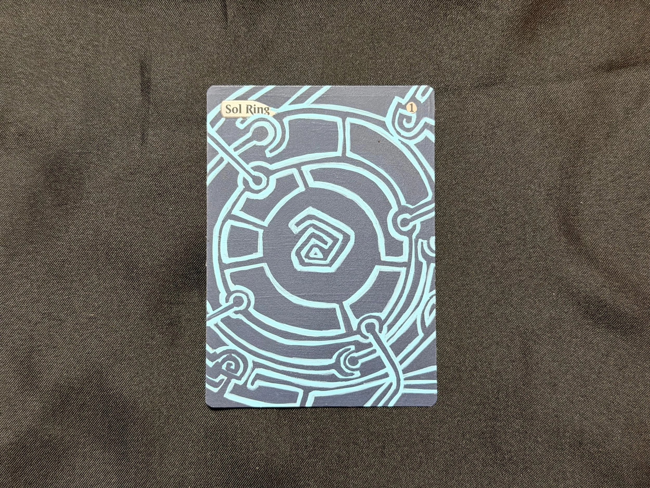 Custom MTG Hand-Painted Alter // Sol Ring - YinYang (Copy)
