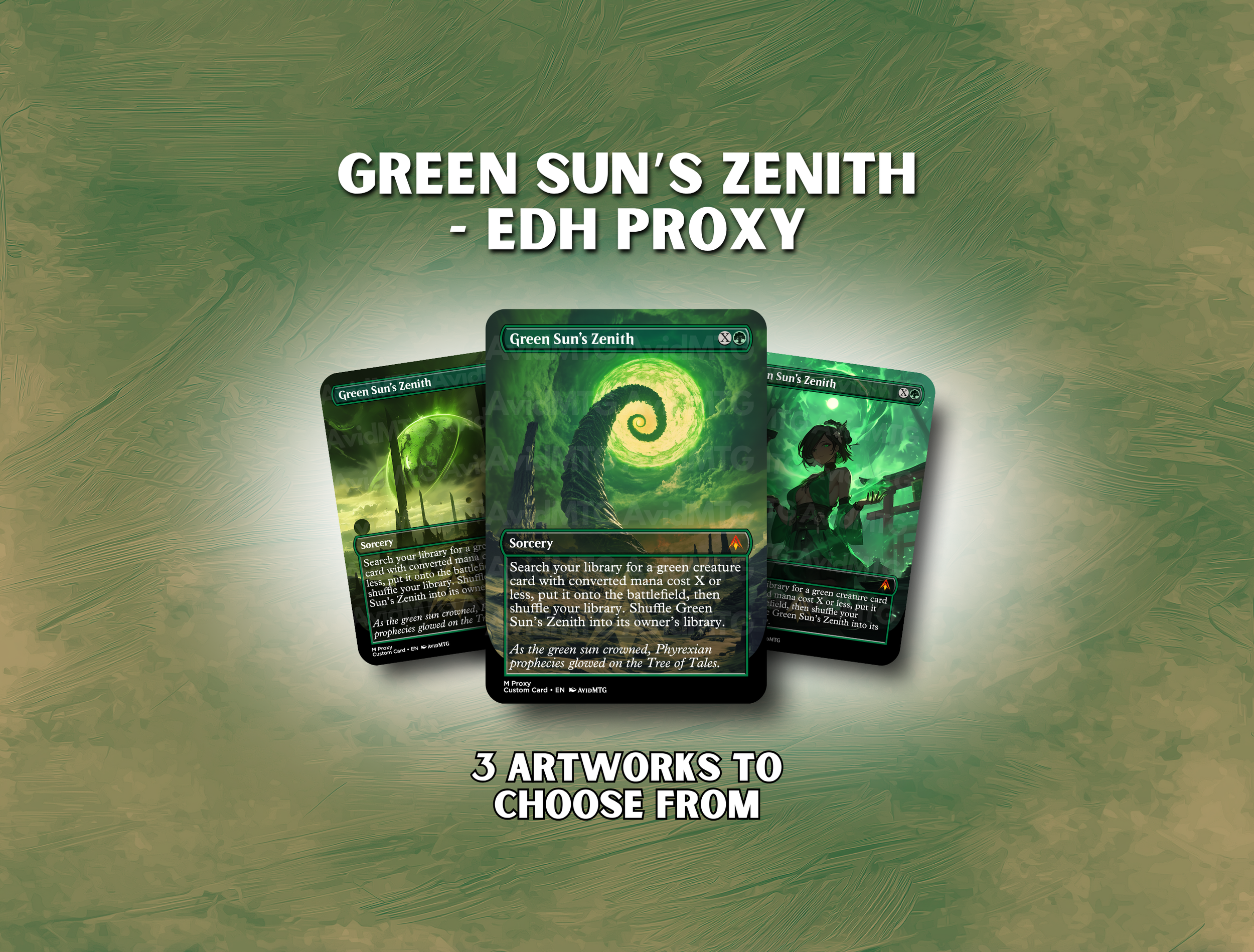 Green Sun's Zenith - Custom Card