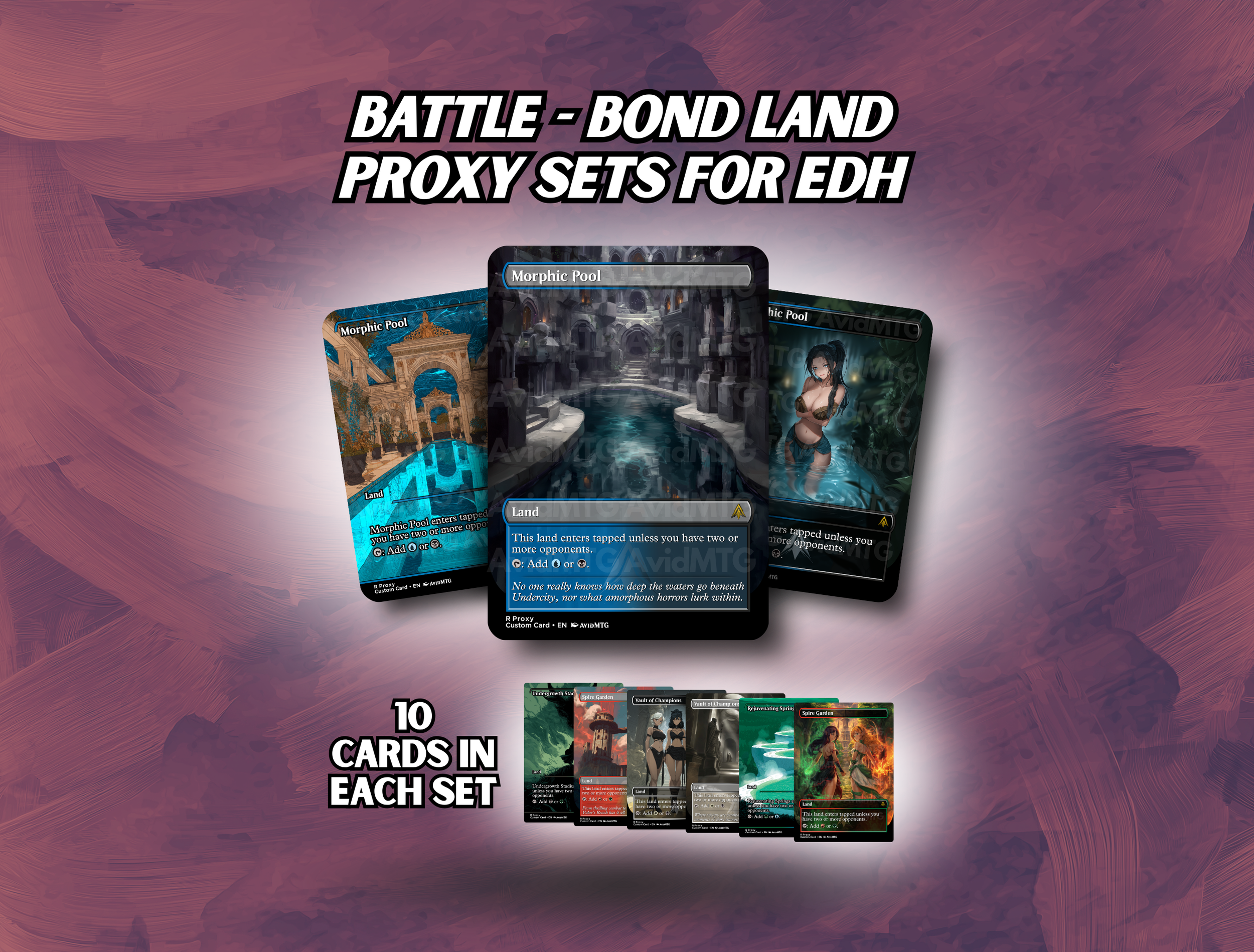 Battle-Bond Dual Lands - Custom Card Bundle