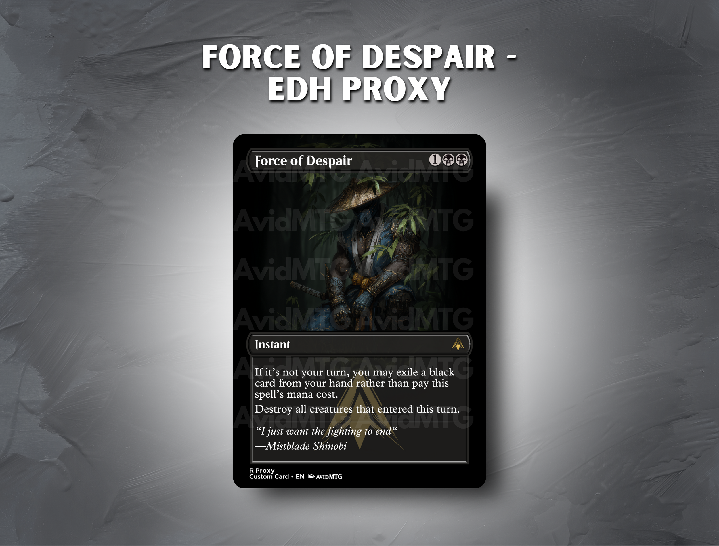 Force of Despair - Custom Card