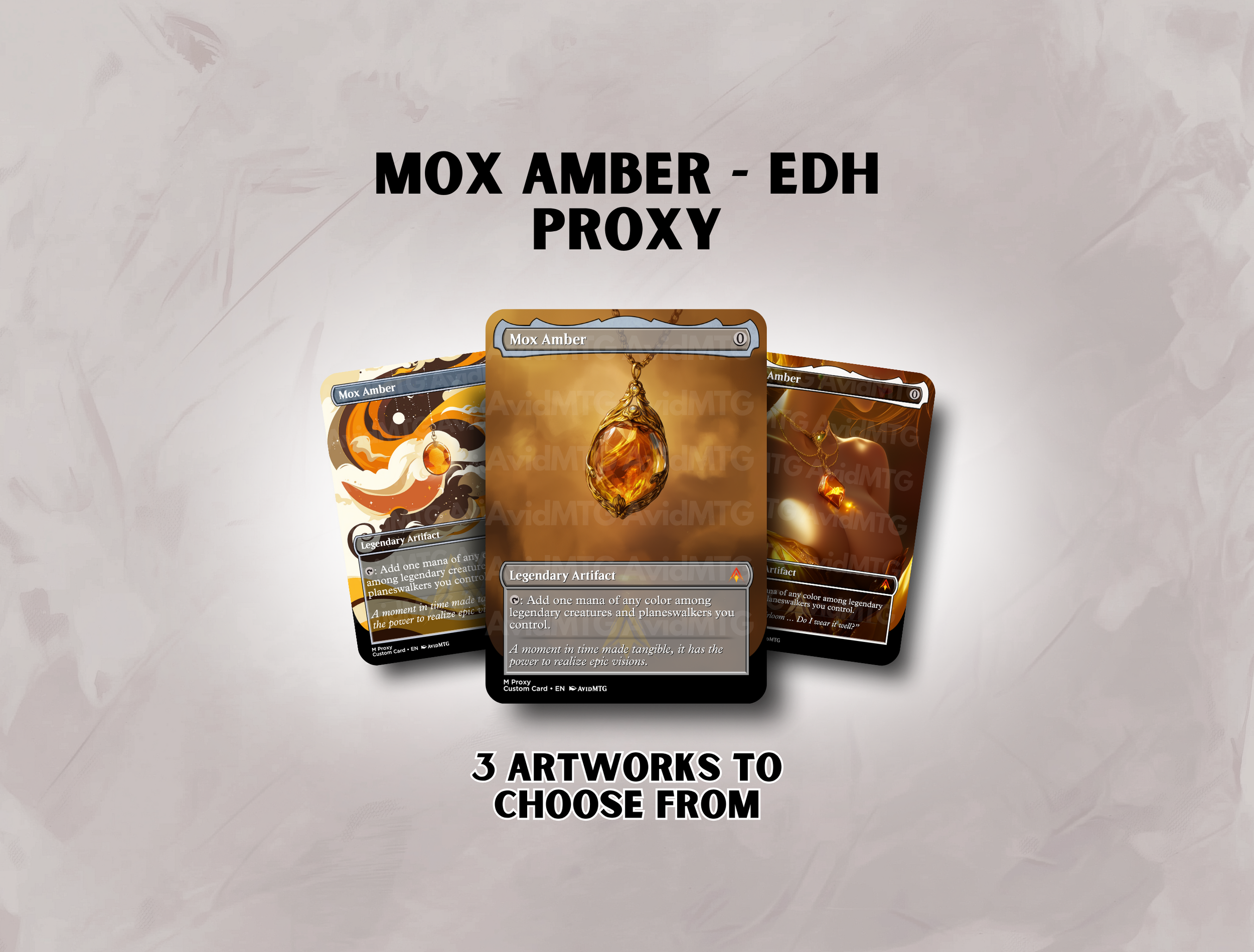 Mox Amber - Custom Card