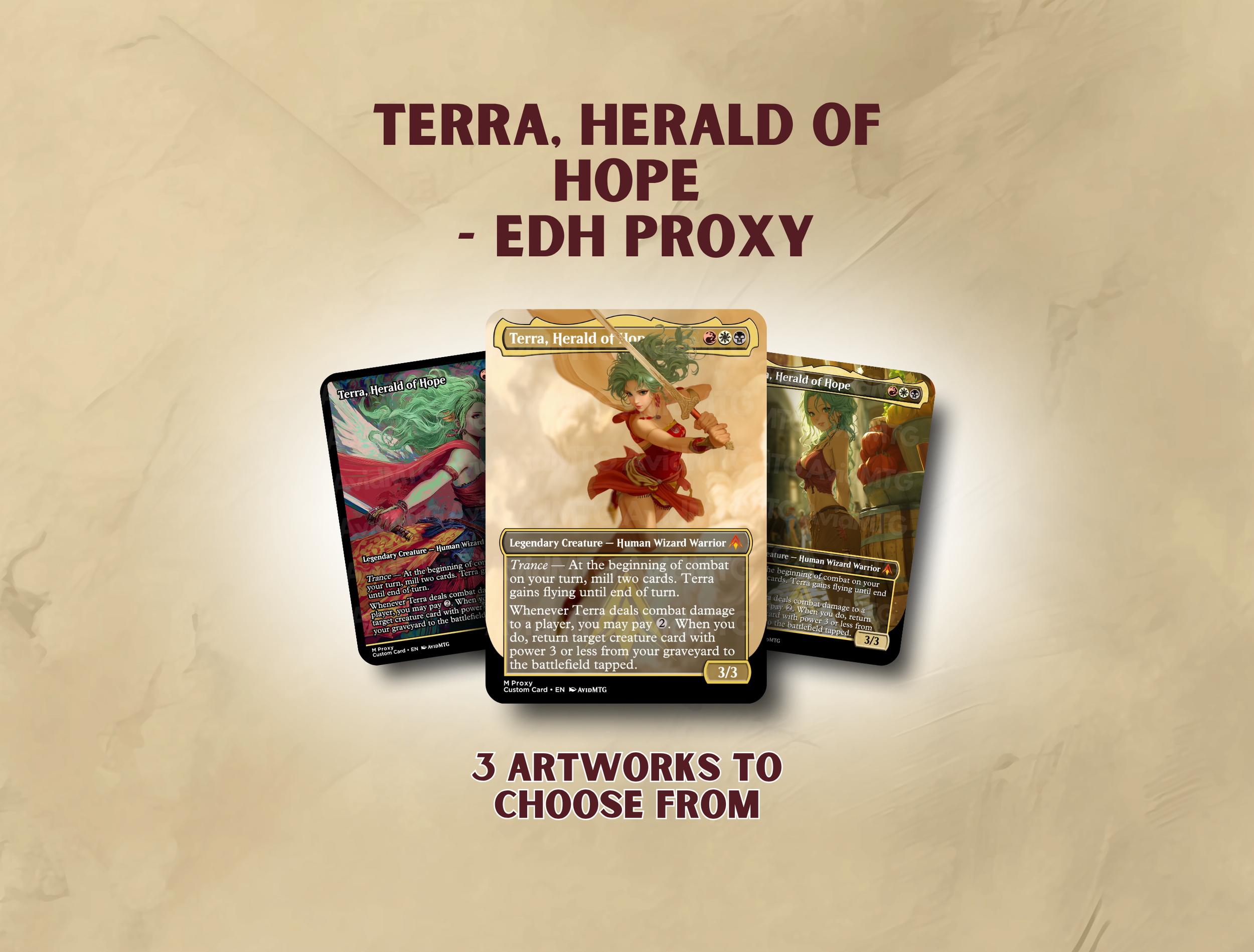 Terra, Herald of Hope - Custom Card