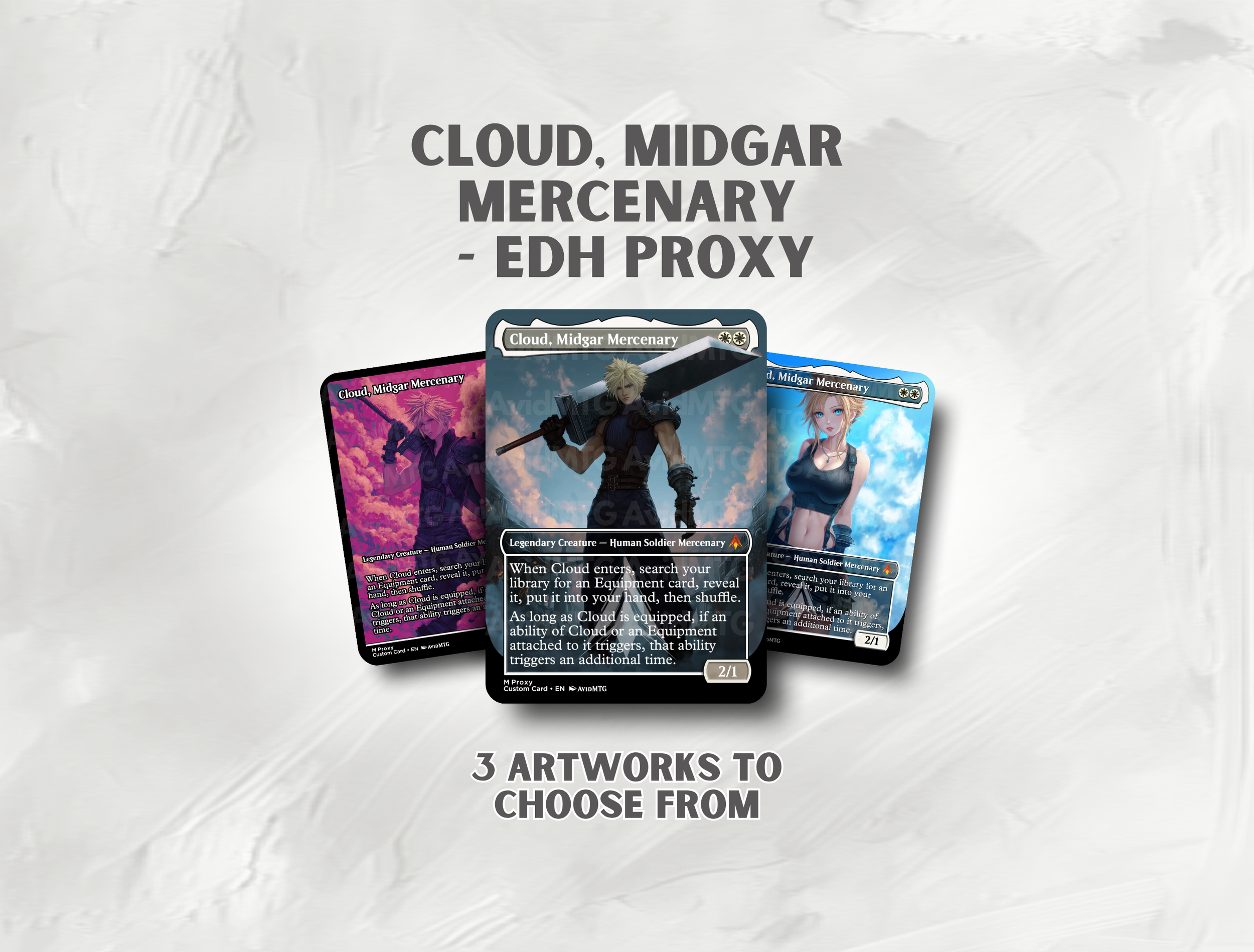 Cloud, Midgar Mercenary - Custom Card