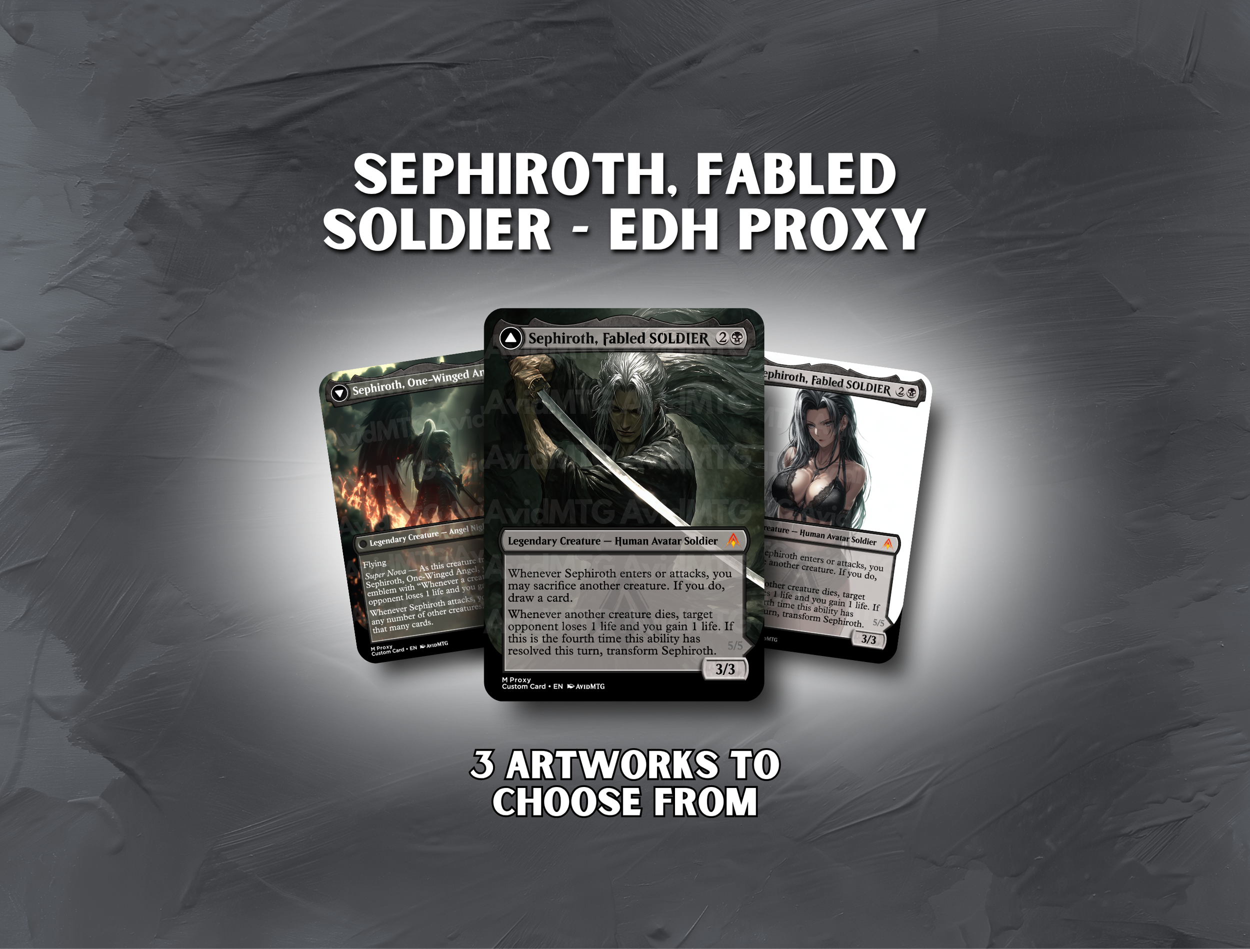 Sephiroth, FABLED Soldier - Custom Card