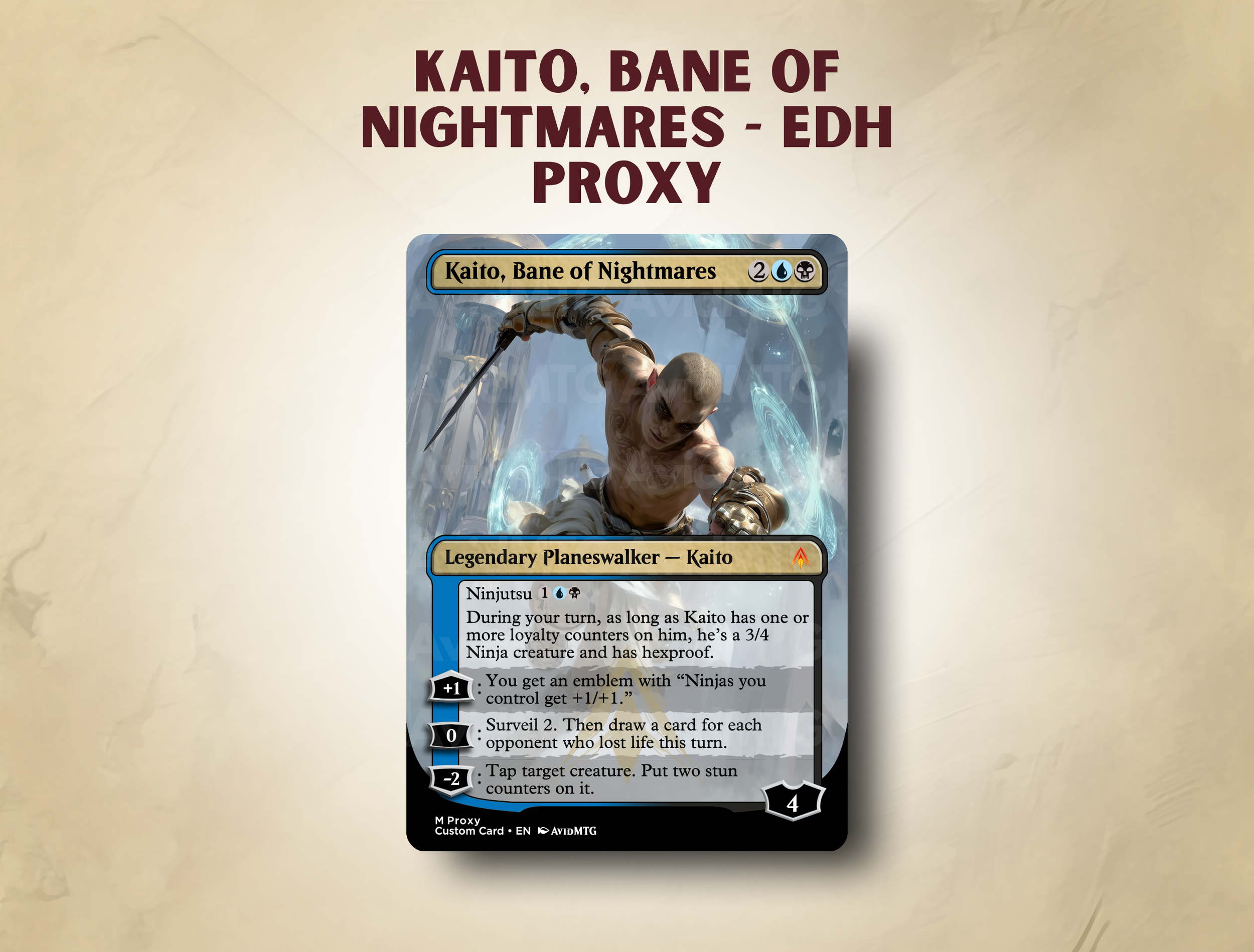 Kaito, Bane of Nightmares - Custom Card