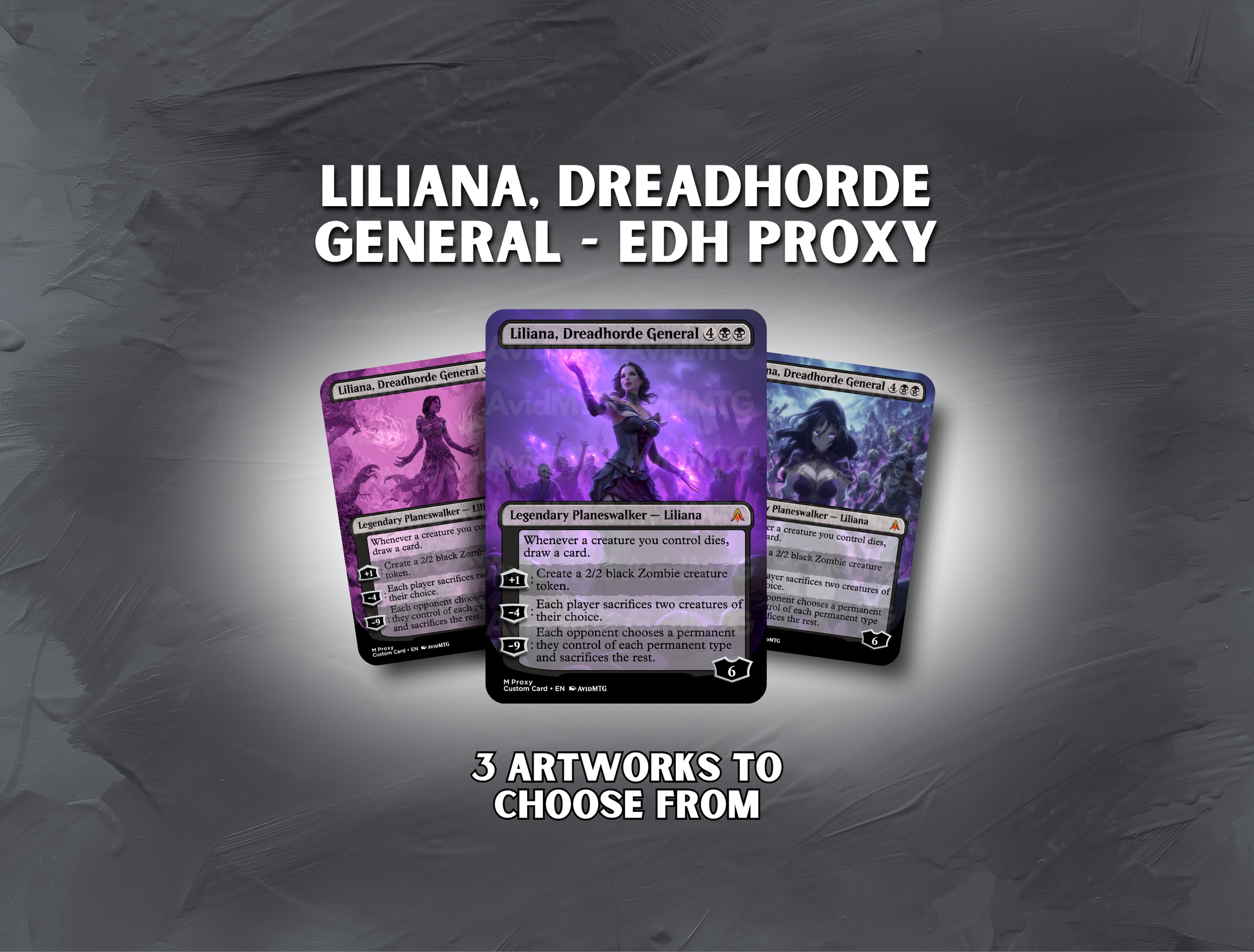 Liliana, Dreadhorde General - Custom Card