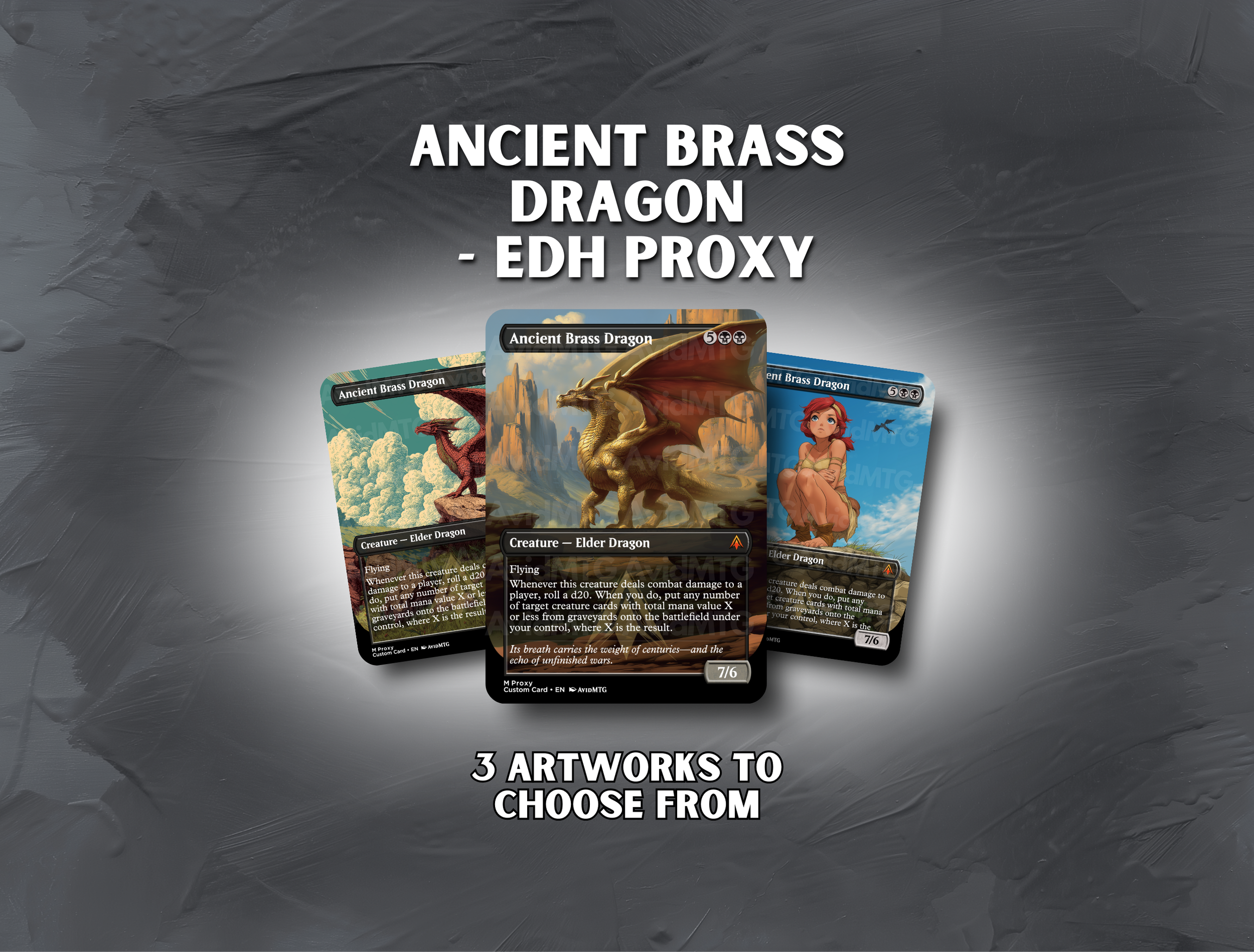 Ancient Brass Dragon - Custom Card