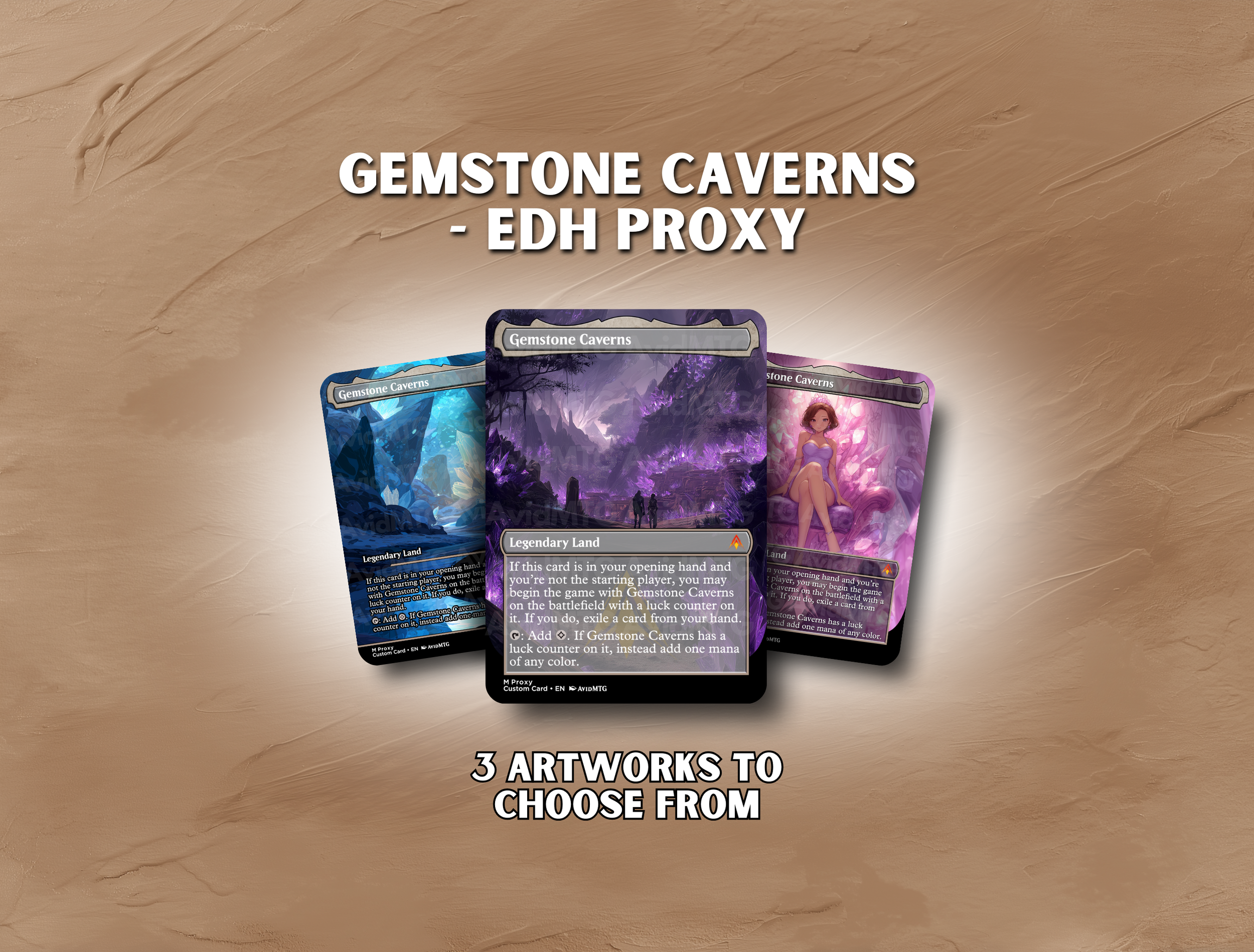 Gemstone Caverns - Custom Card