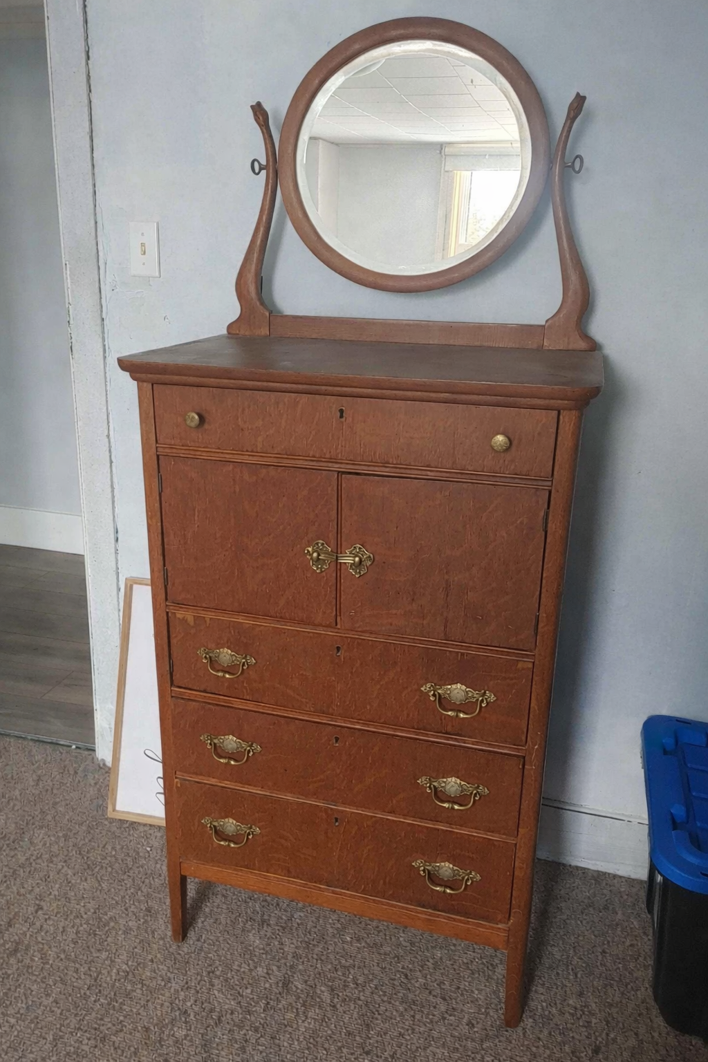 Vintage Tallboy Dresser