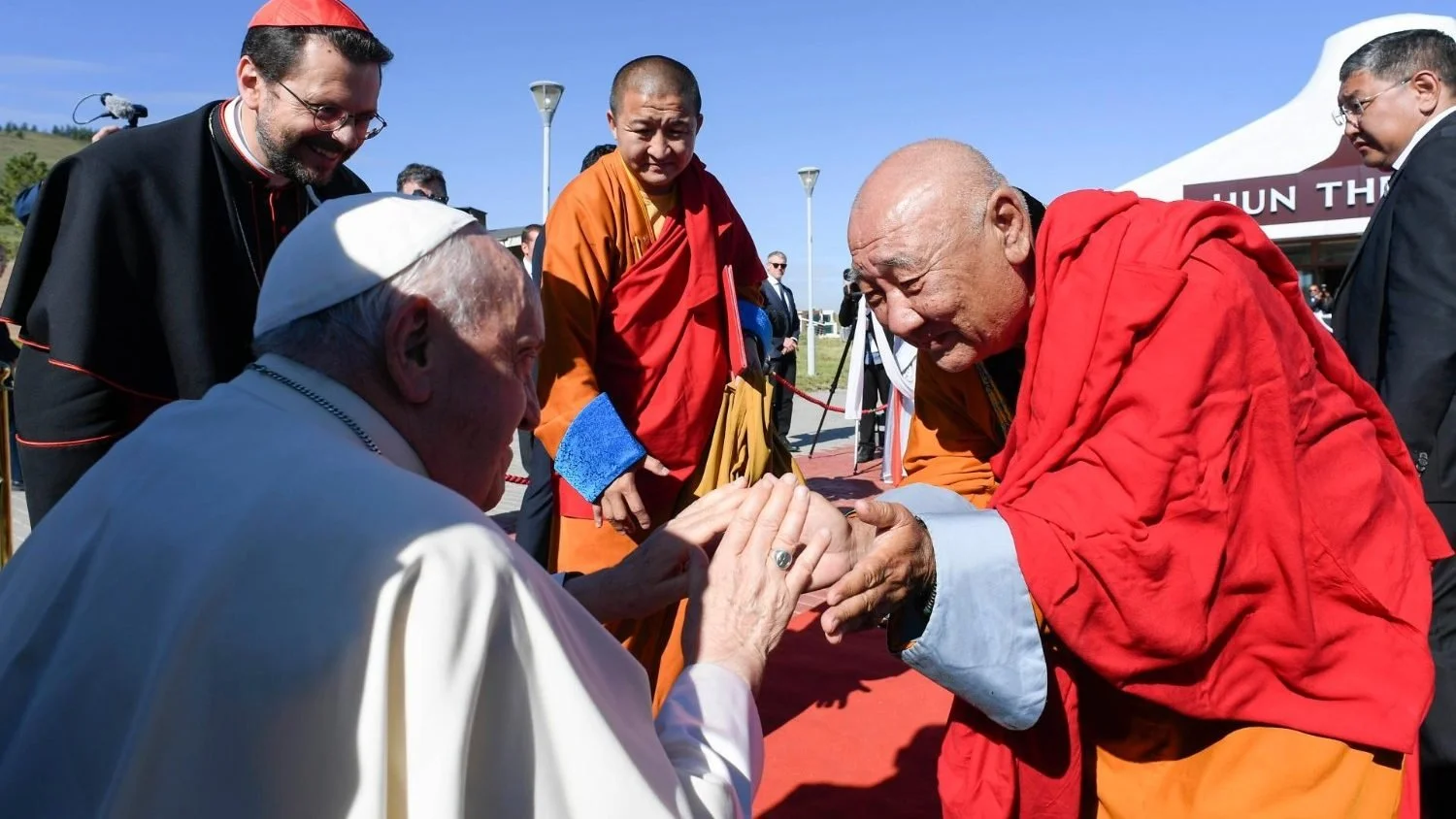 Praying for peace together in Mongolia on the Day of the Lord