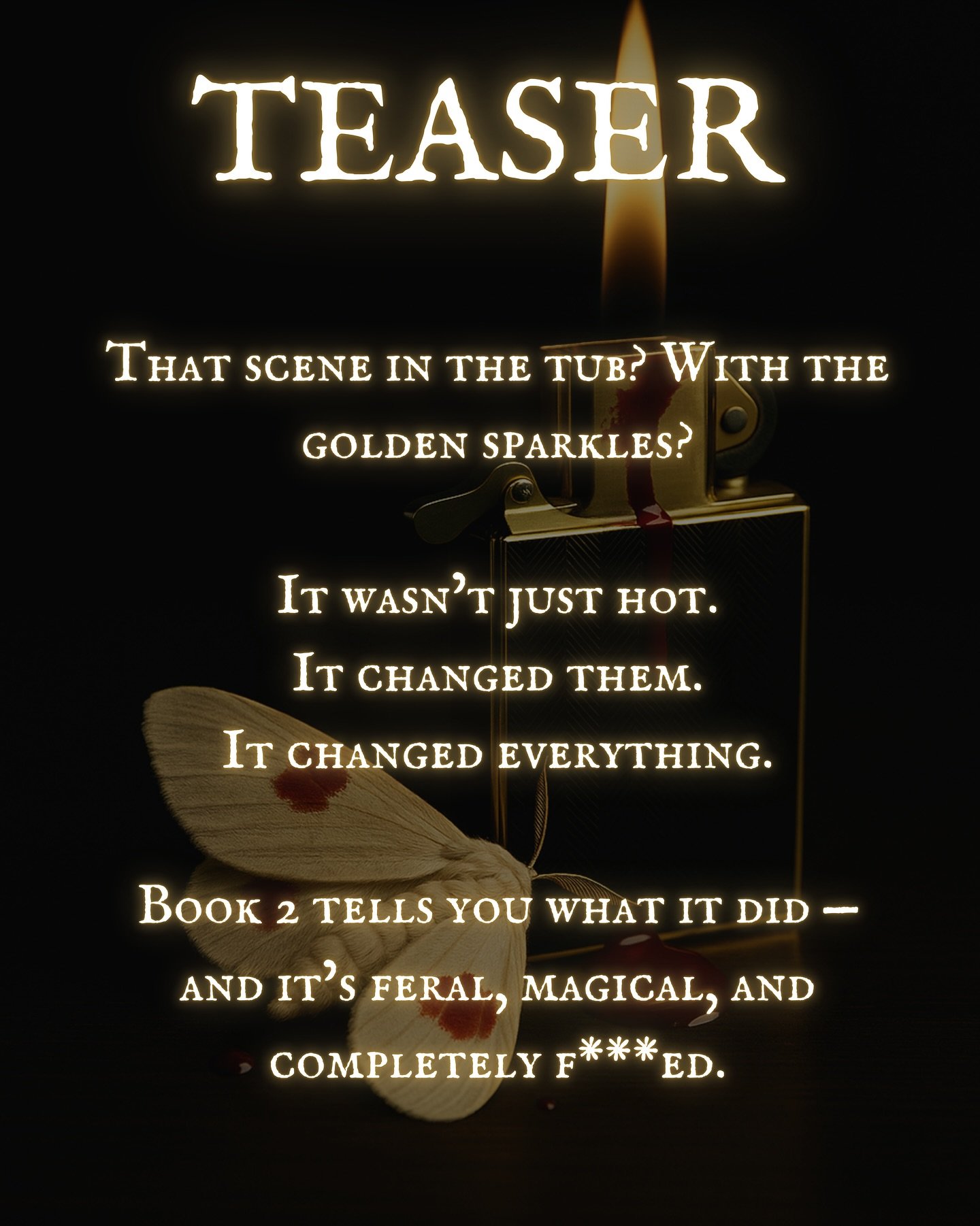 That scene in the tub?
With the golden sparkles?
It wasn&rsquo;t just hot. It rewired everything.
Book 2 tells you what it did &mdash;
and you&rsquo;ll need a cigarette after.
(I don&rsquo;t smoke either.)
.
.
#TheCrystalIrisSeries #Book2Teaser #Spic