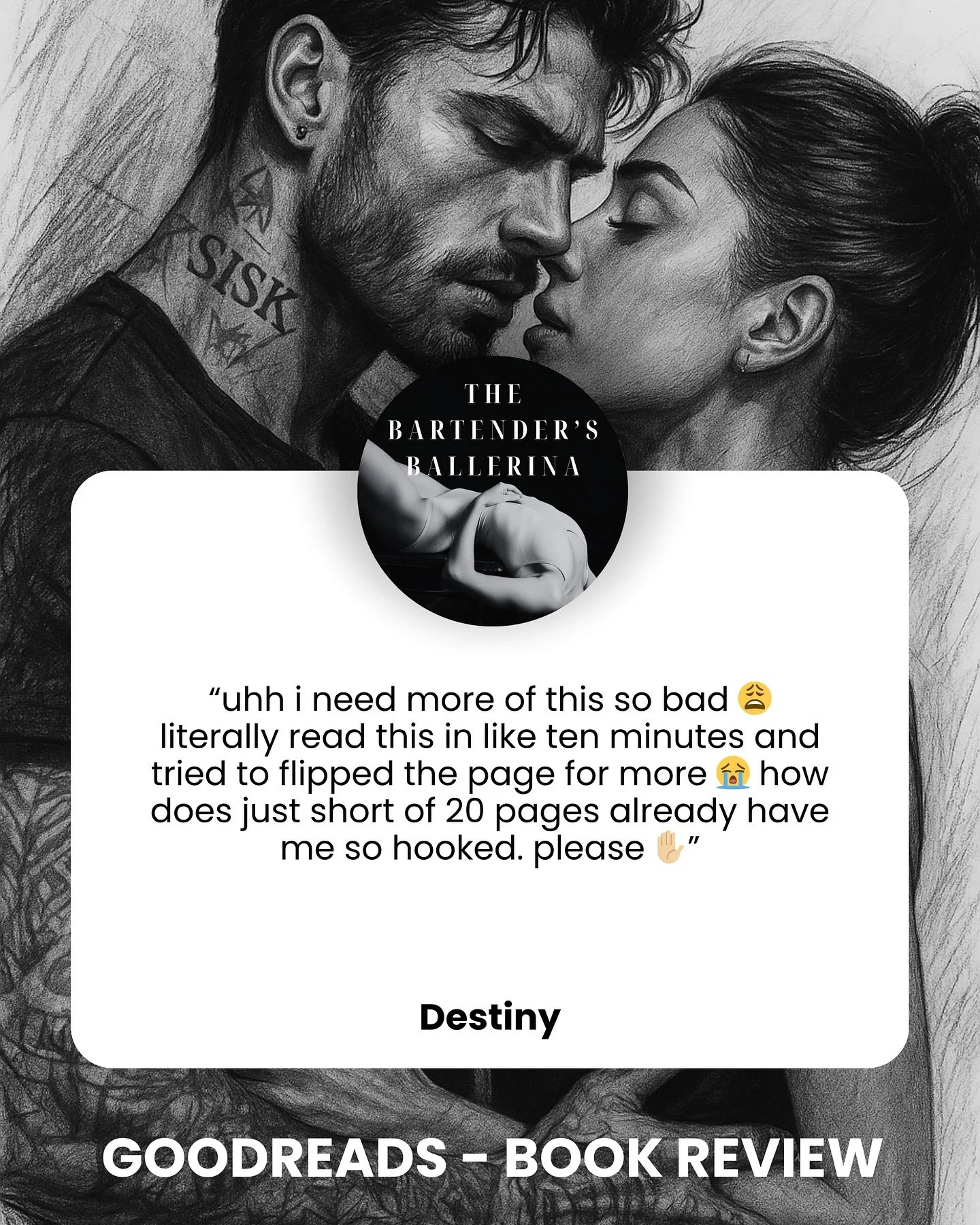 Your reviews. Your messages. Your chaos.
Tar City isn&rsquo;t done with you yet. 😏🖤
The Bartender&rsquo;s Ballerina audiobook narrated by @jasonclarkereads produced by @onenightstandstudios drops any day now.