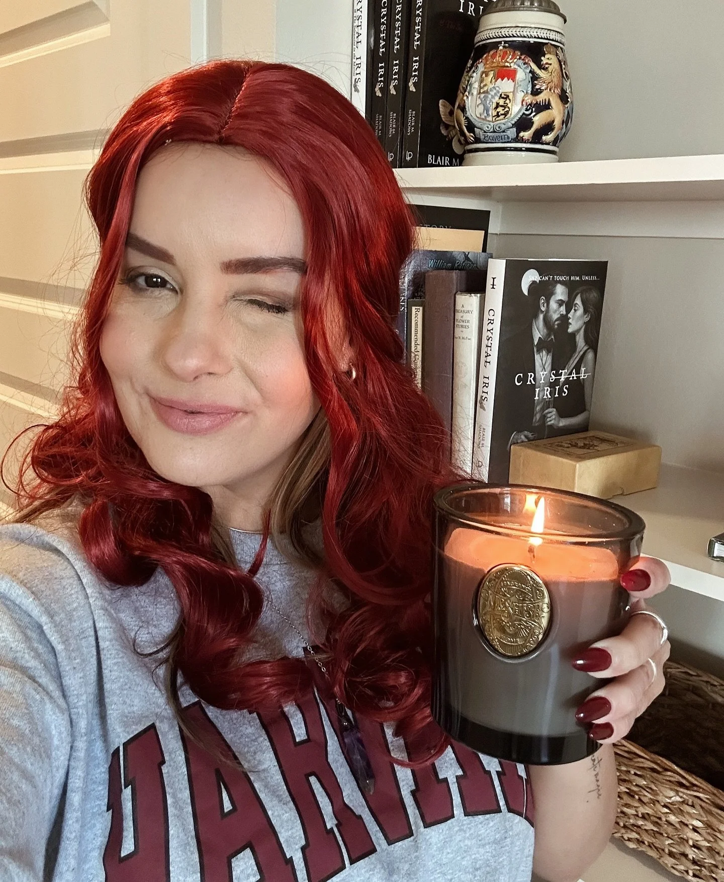 On my way to spy on my cursed cowboy. IYKYK. 🕯️🤭 

#happyhalloween2025🎃🕷️👻🖤 #crystaliris