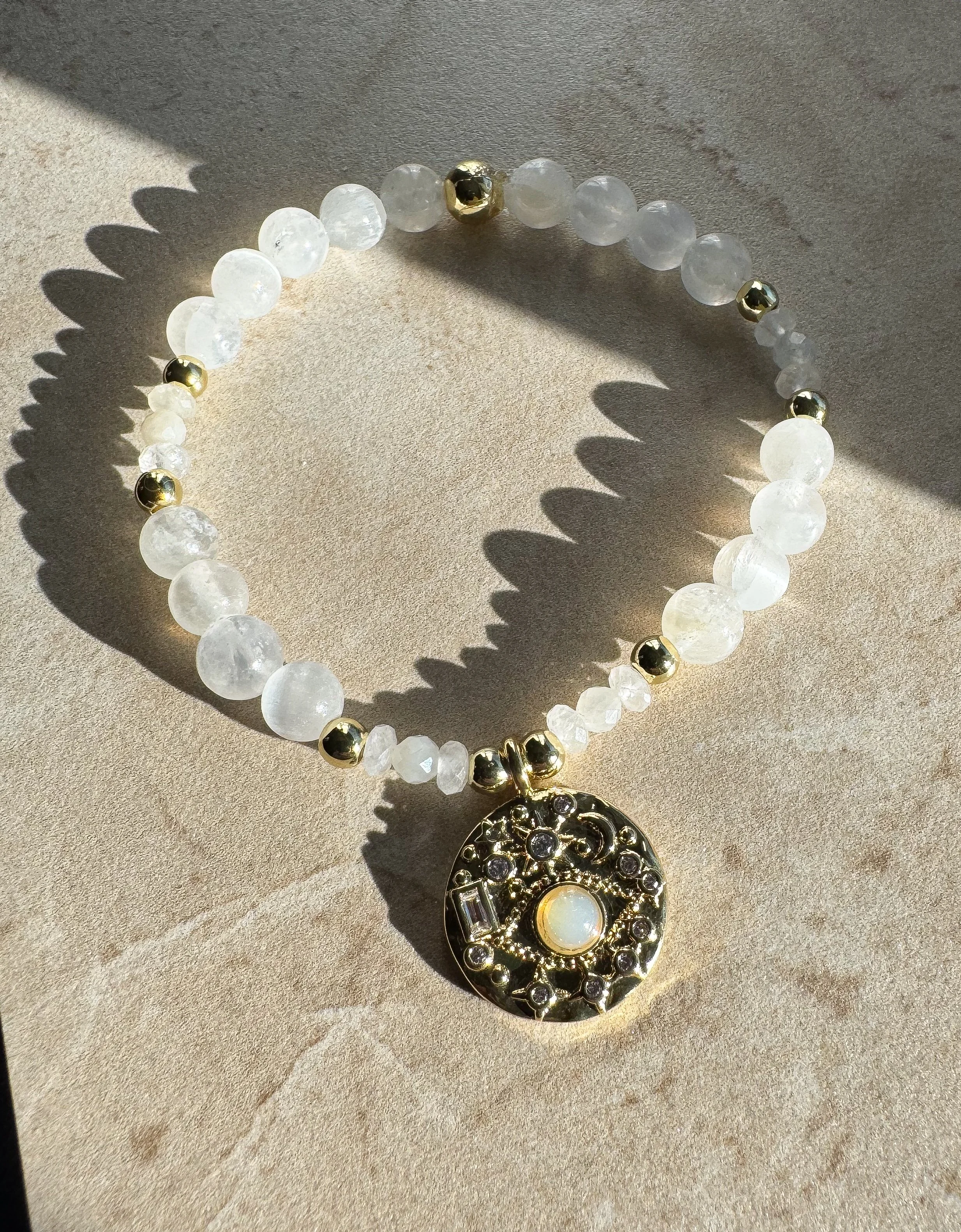 Opal Moon Bracelet
