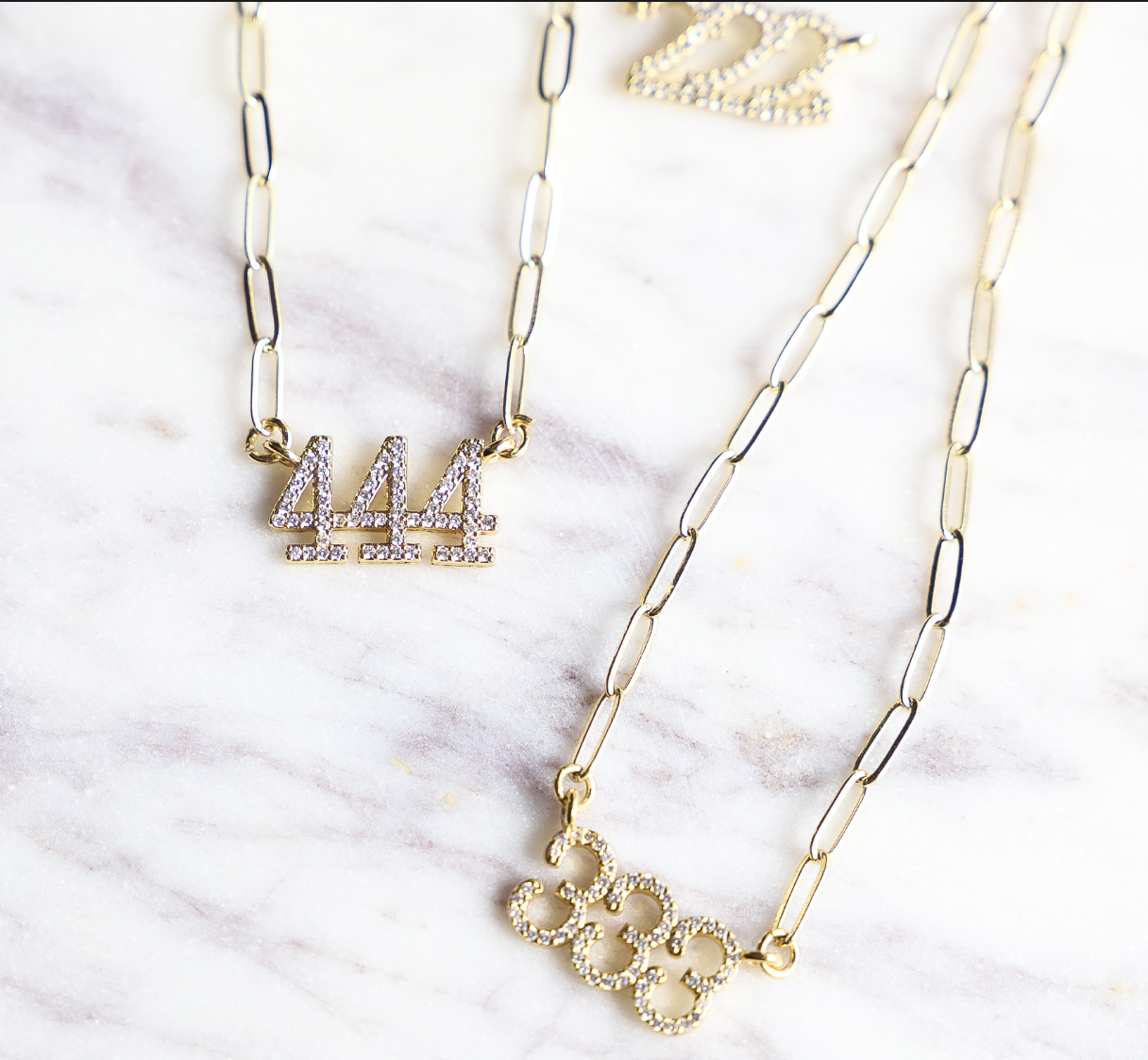 Angel Number Necklace Collection