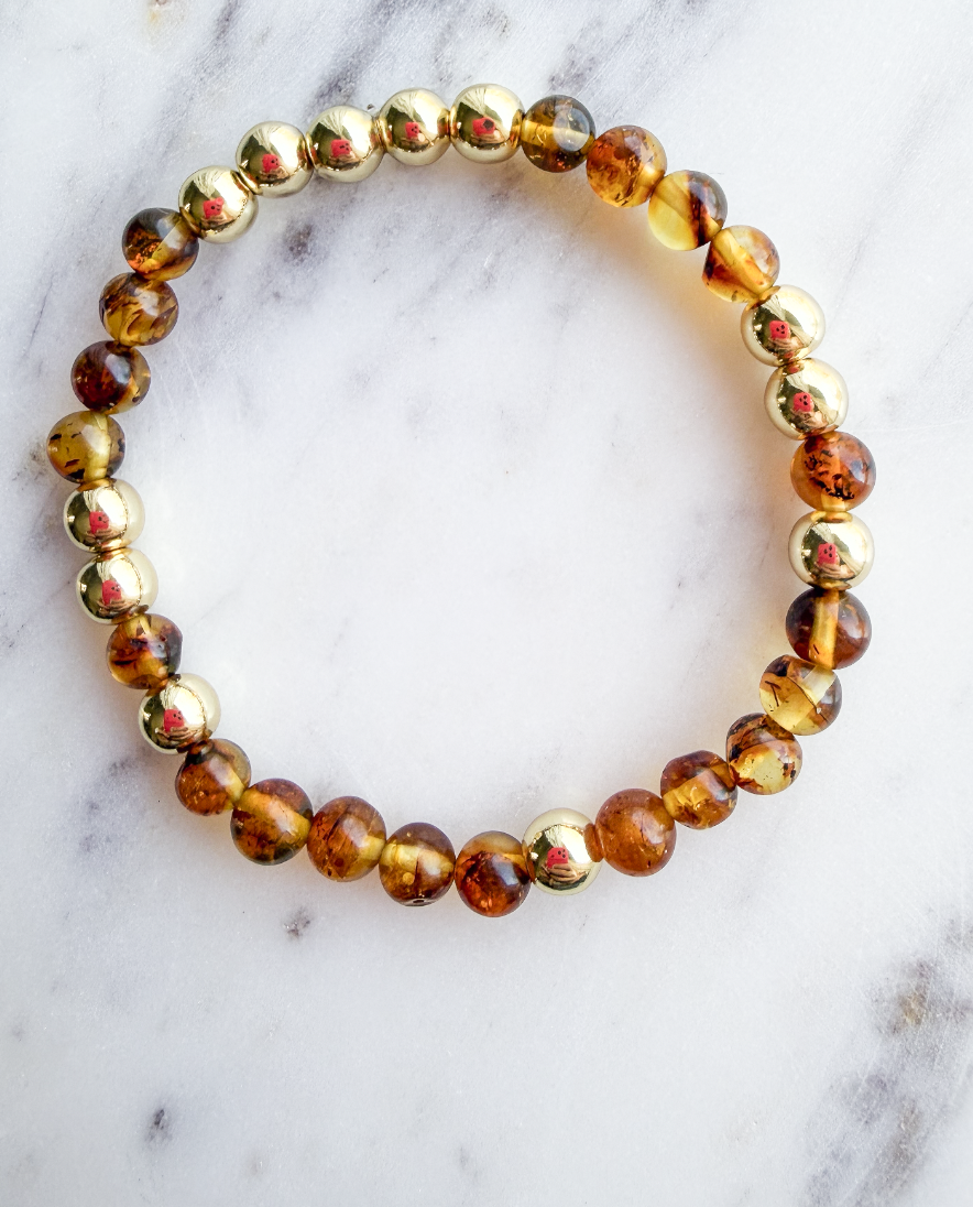 Solar Amber Bracelet