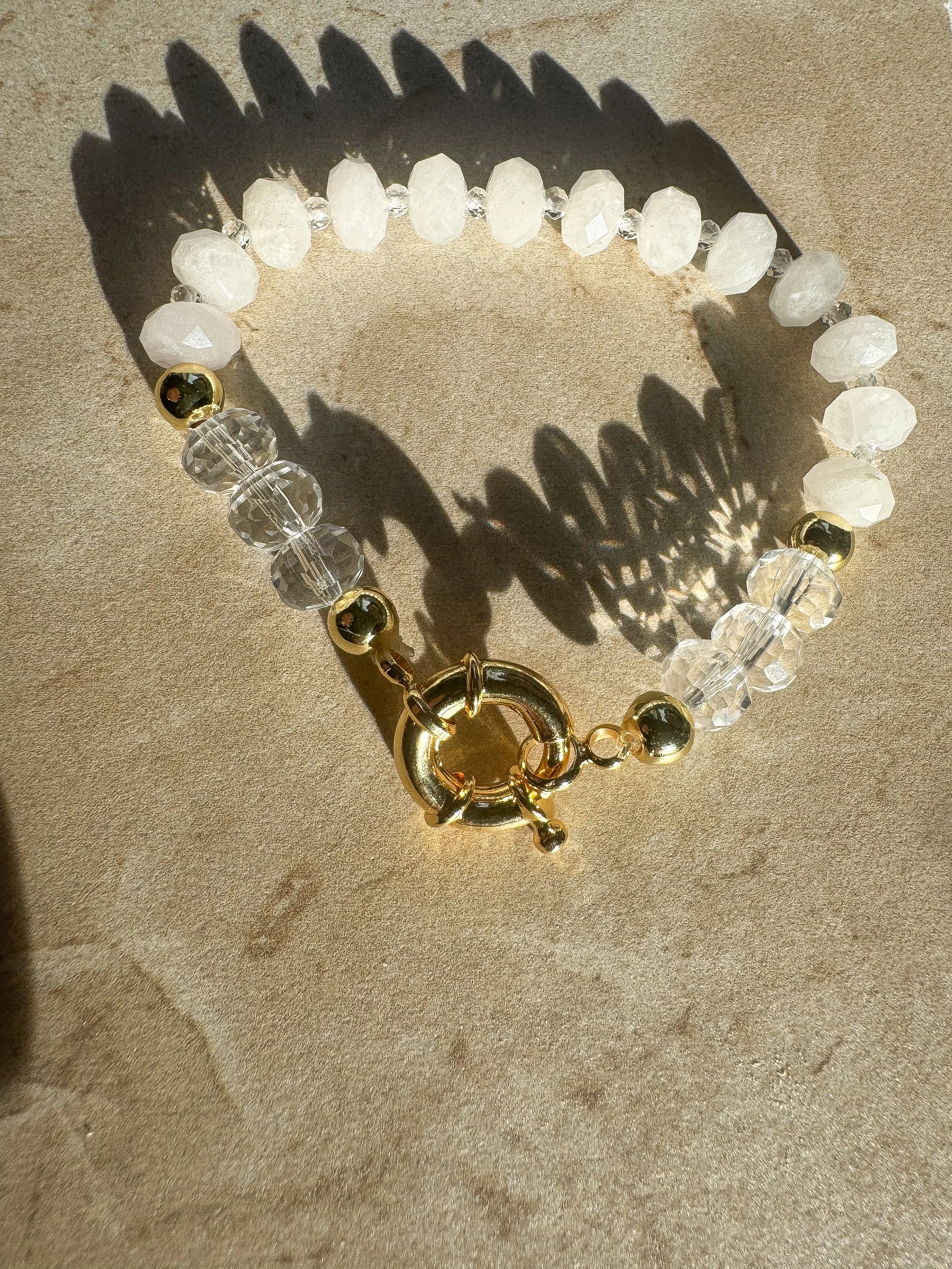 Crystalline Light Clasp Bracelet