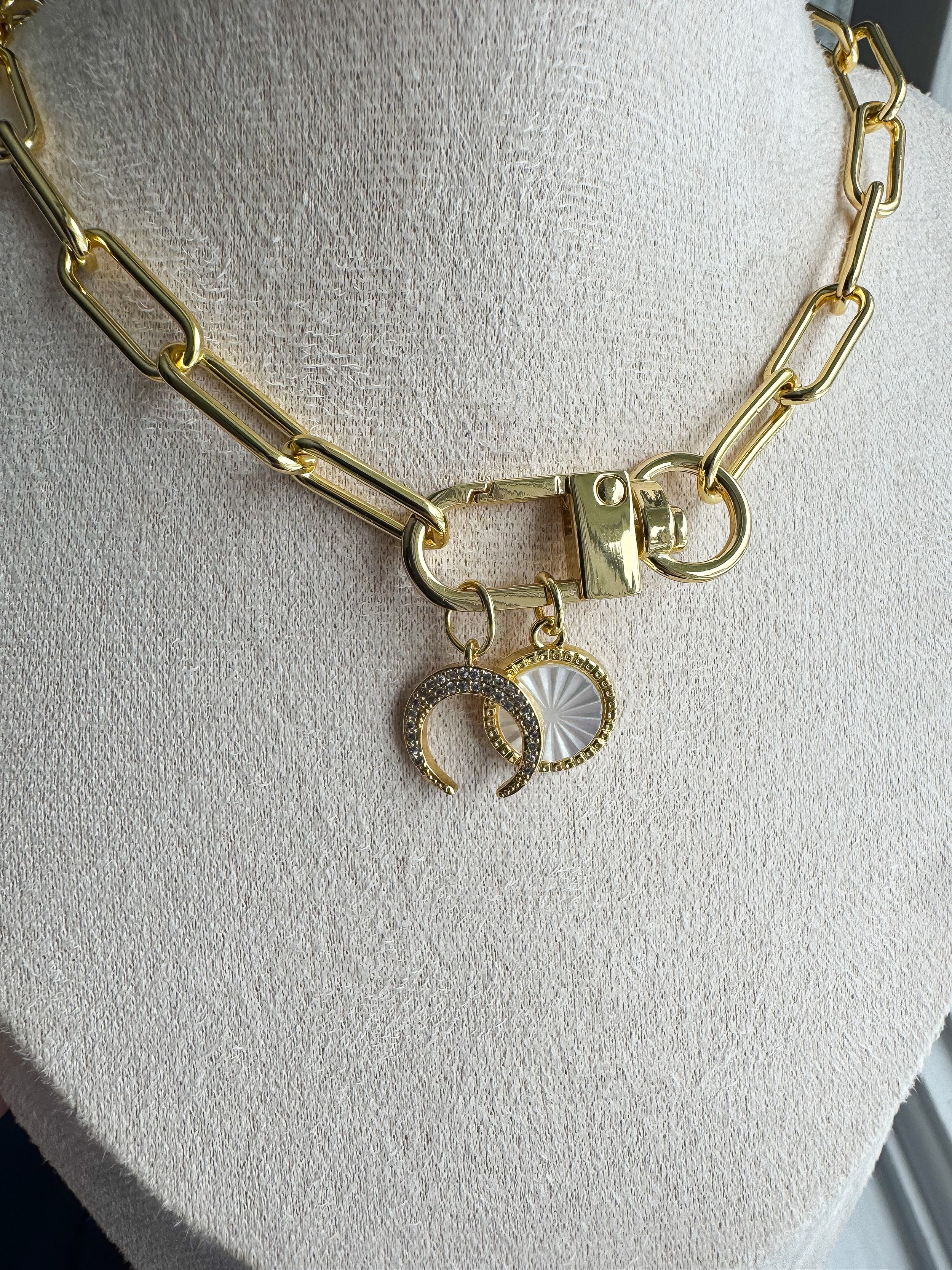 Lunula Lock Necklace