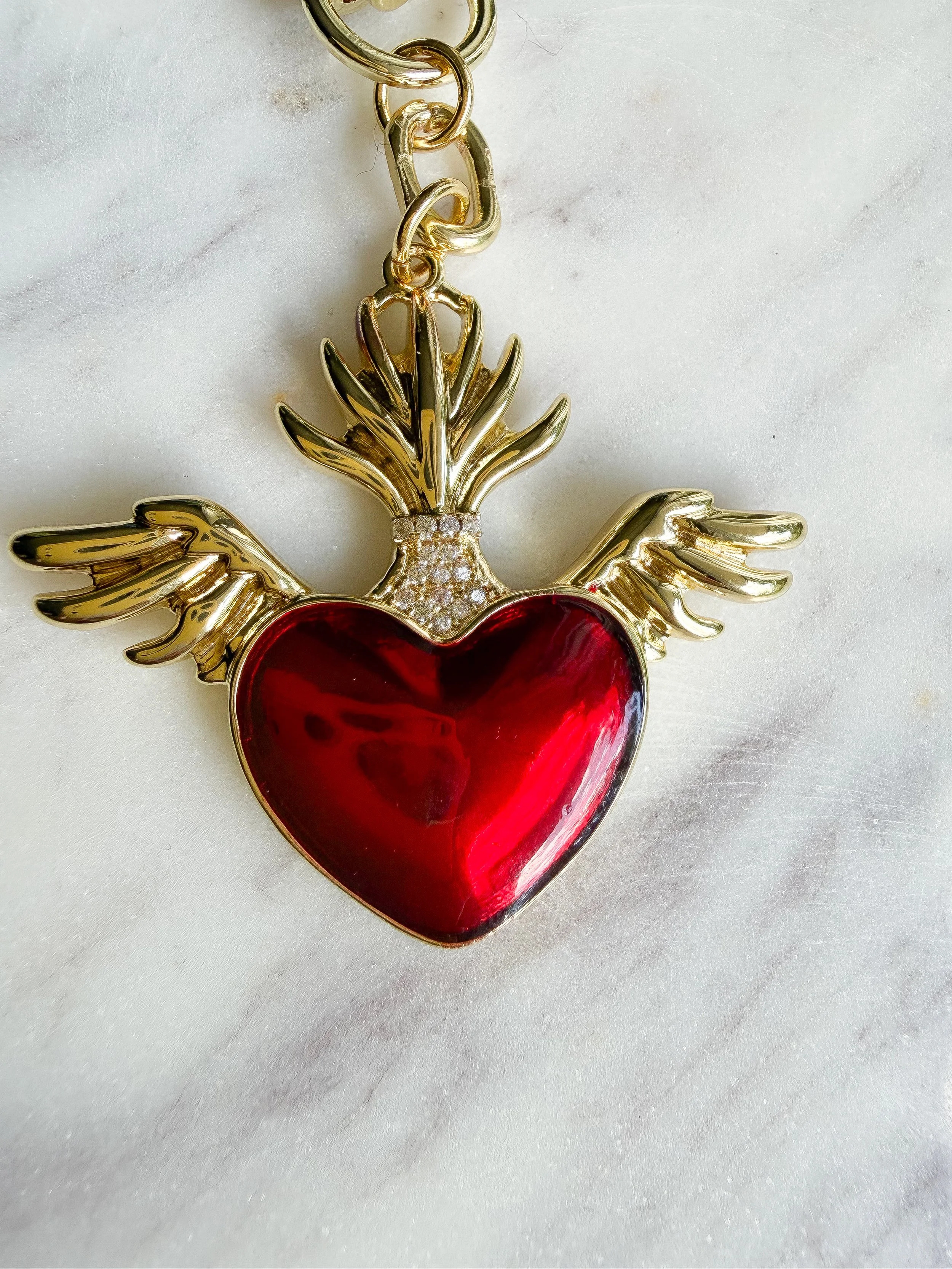 The Sacred Heart Keychain