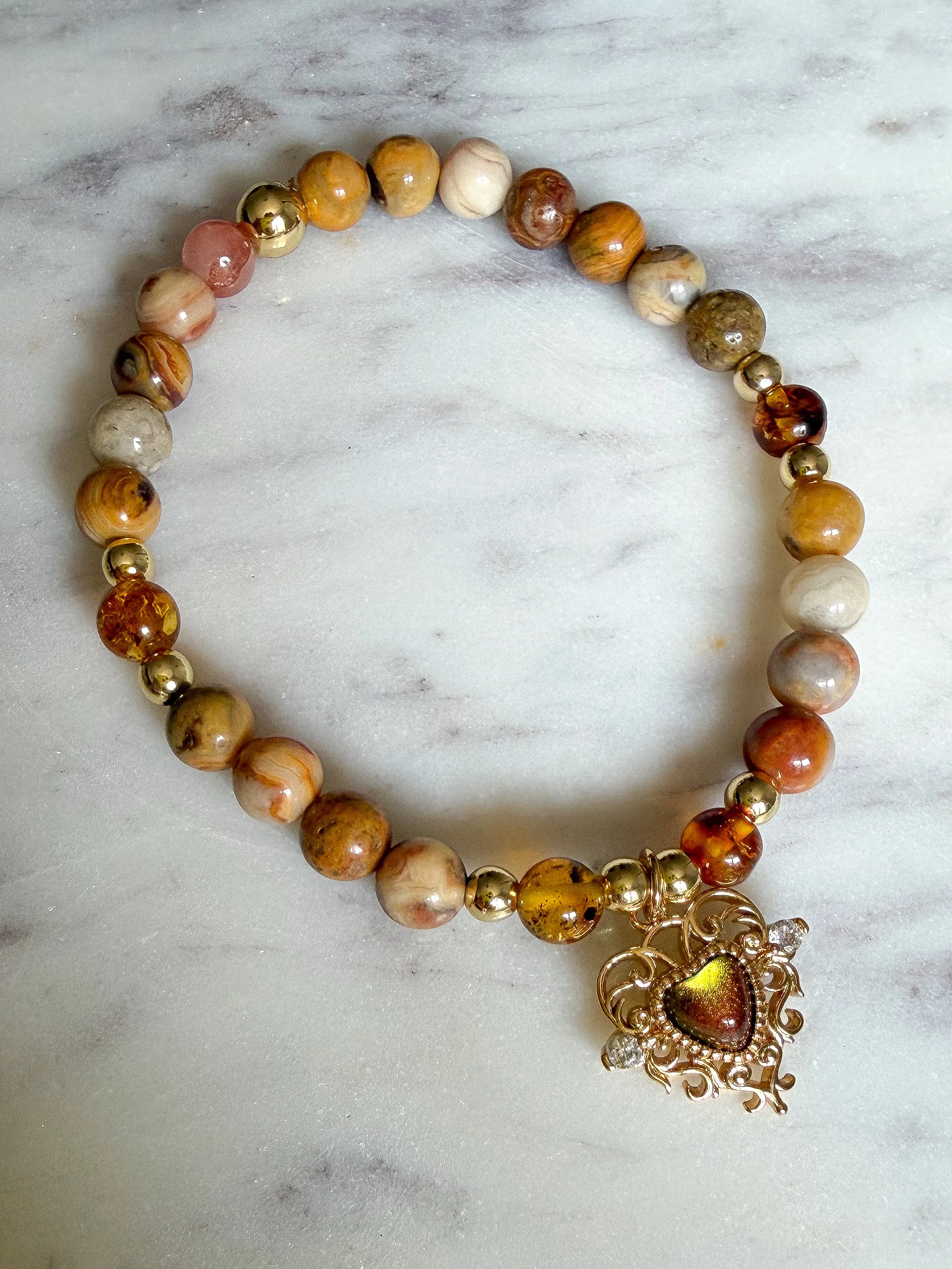 Sacred Earth Heart Bracelet