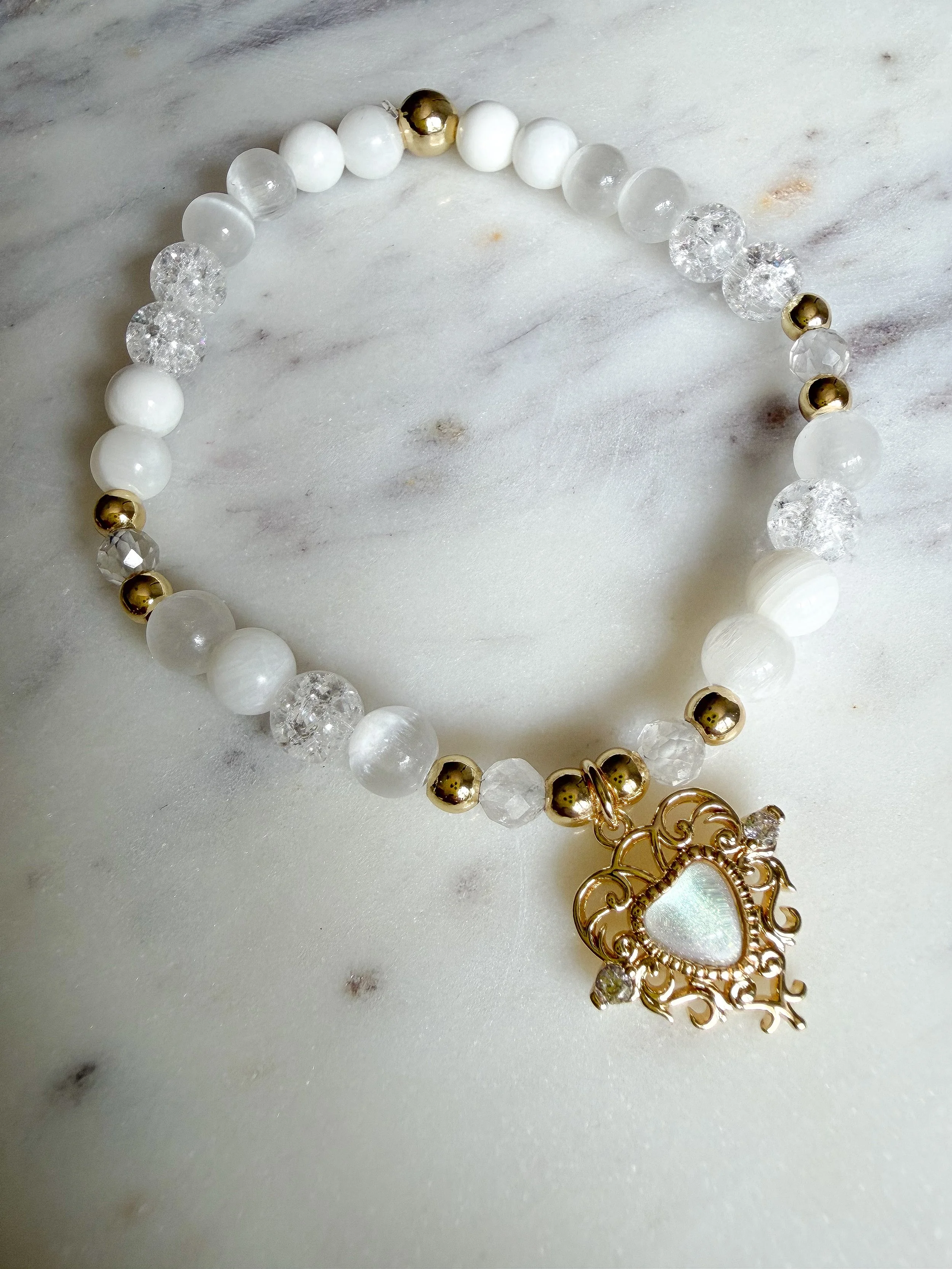Moonlit Heart Bracelet