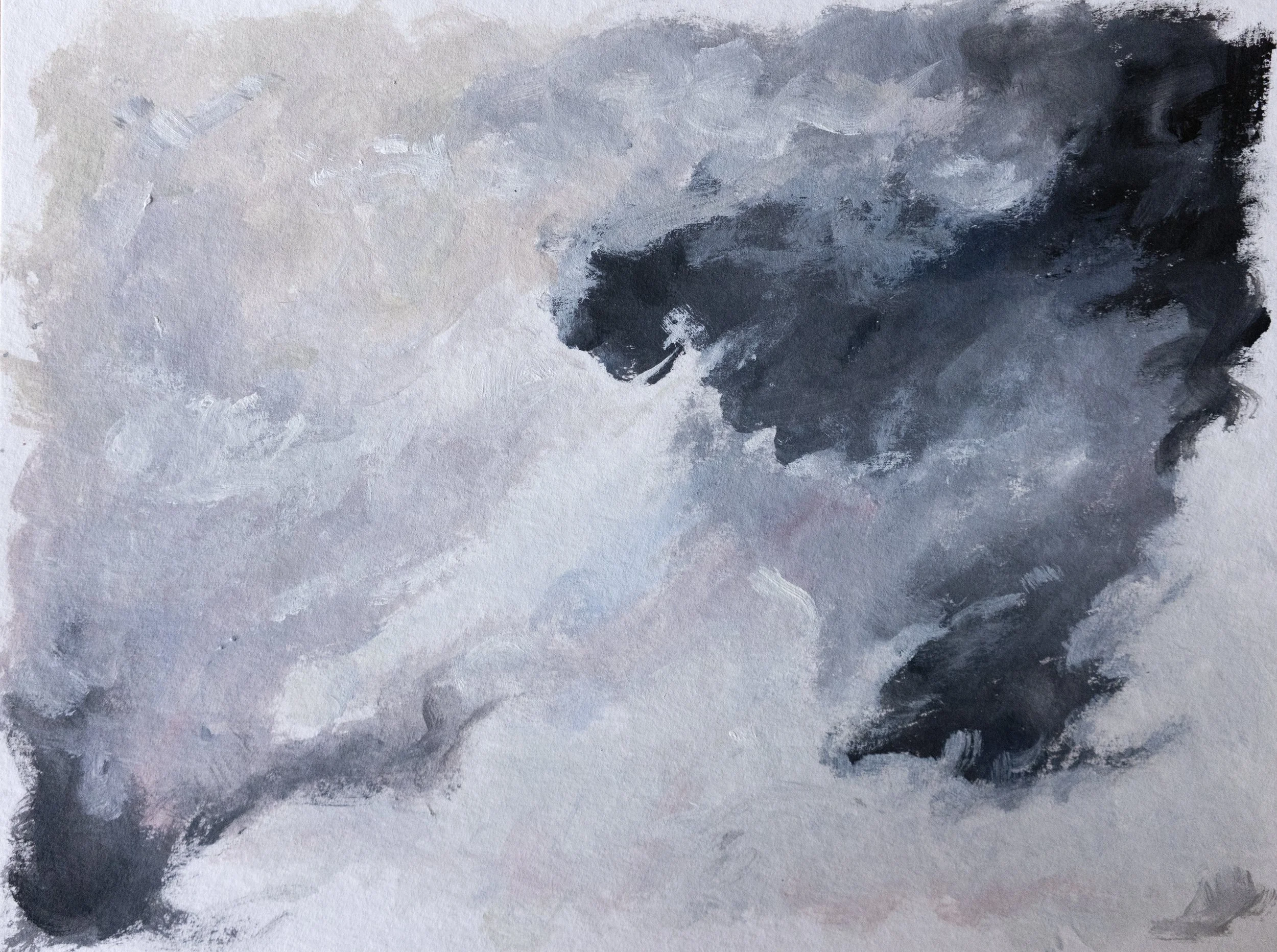 art - peinture à l'huile - ciel peint - nuage - peinture sur mesure - oeuvre original - artiste peintre Loiseau jone