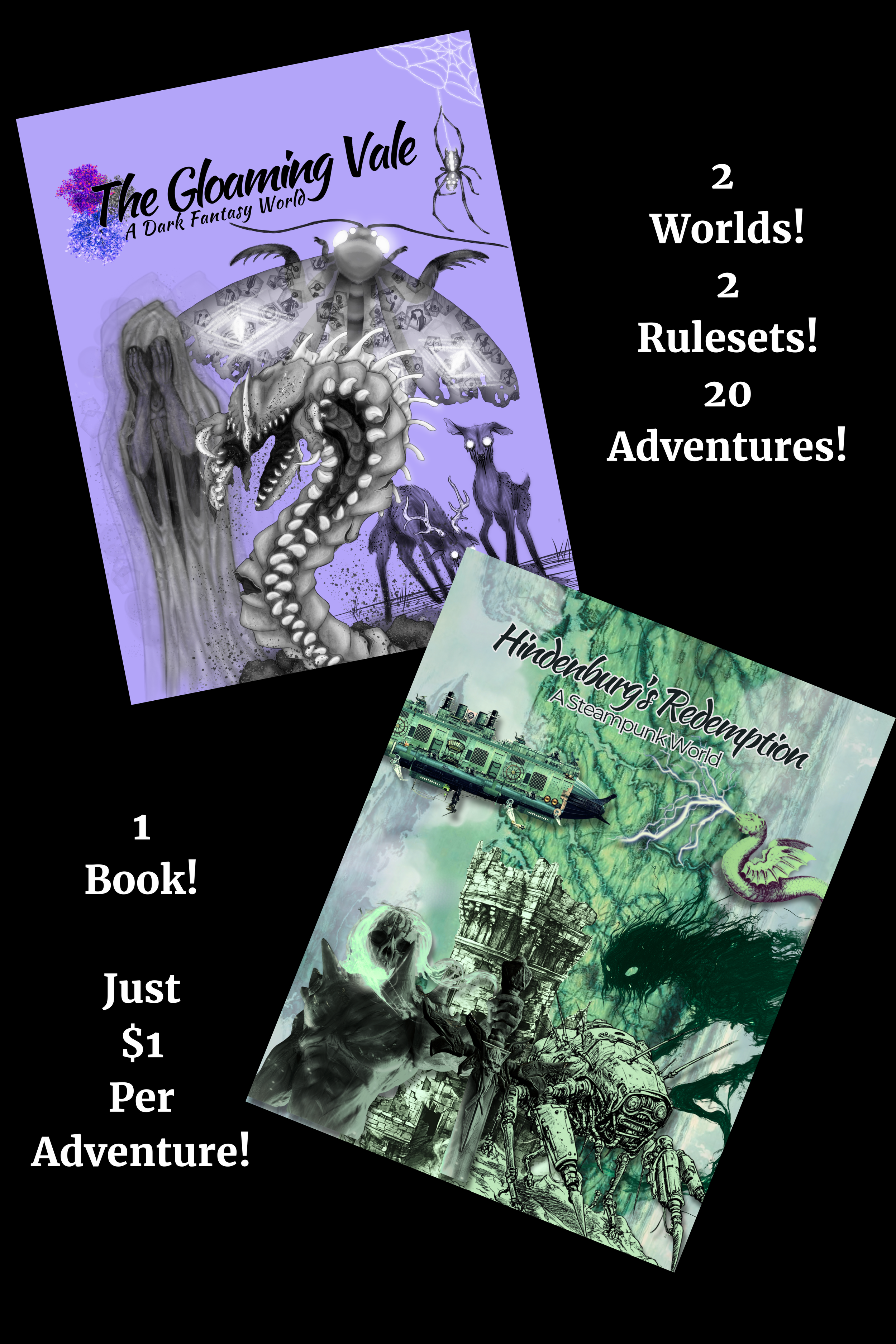 1-Page Dice Dungeon Flip Book