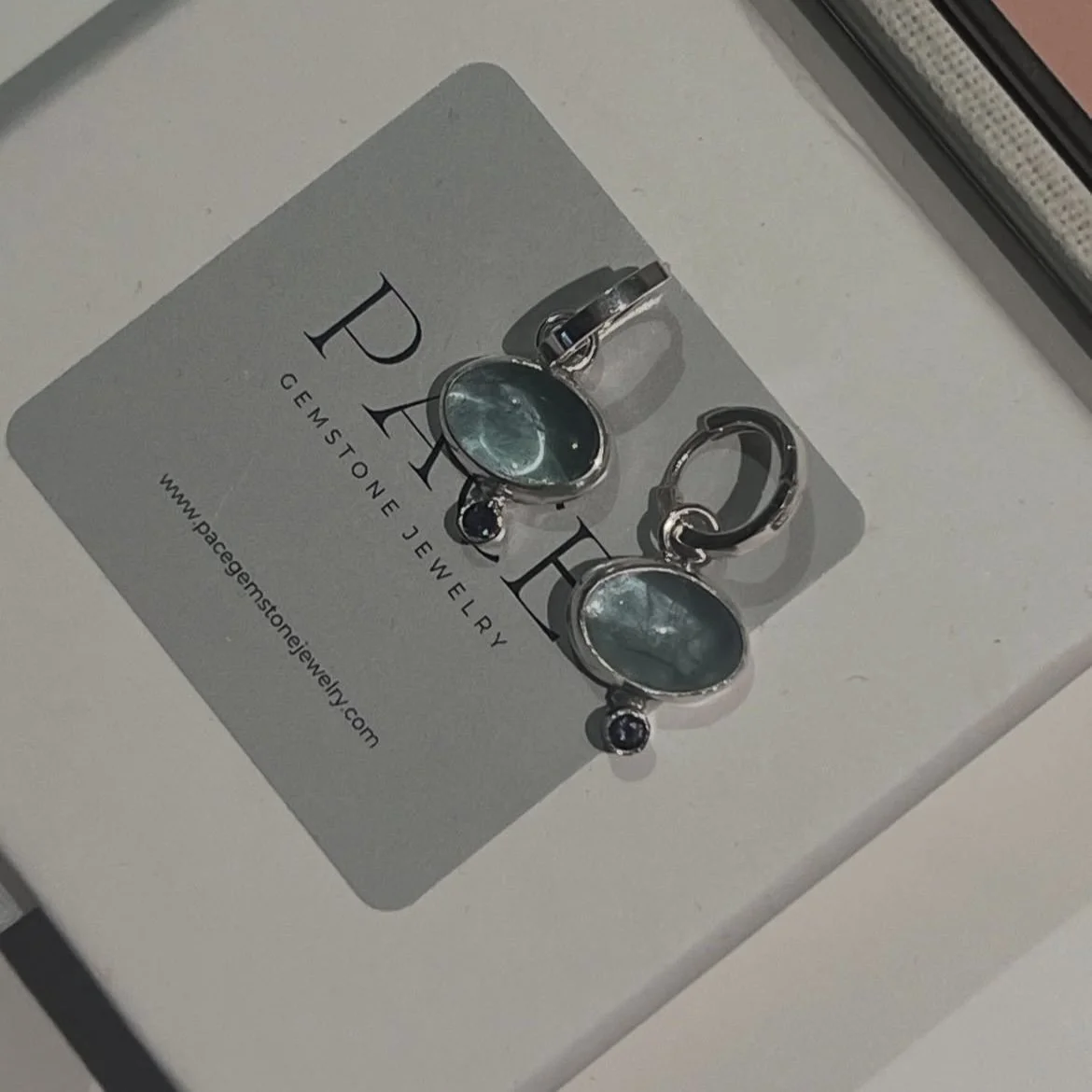 Two stone charm earrings