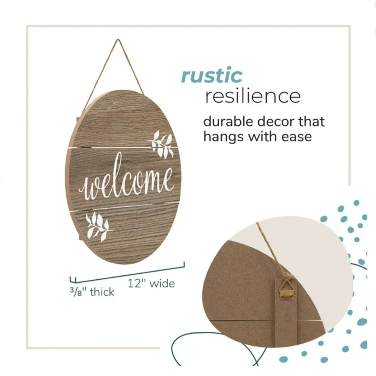 Wood Door Hanging Social Image
