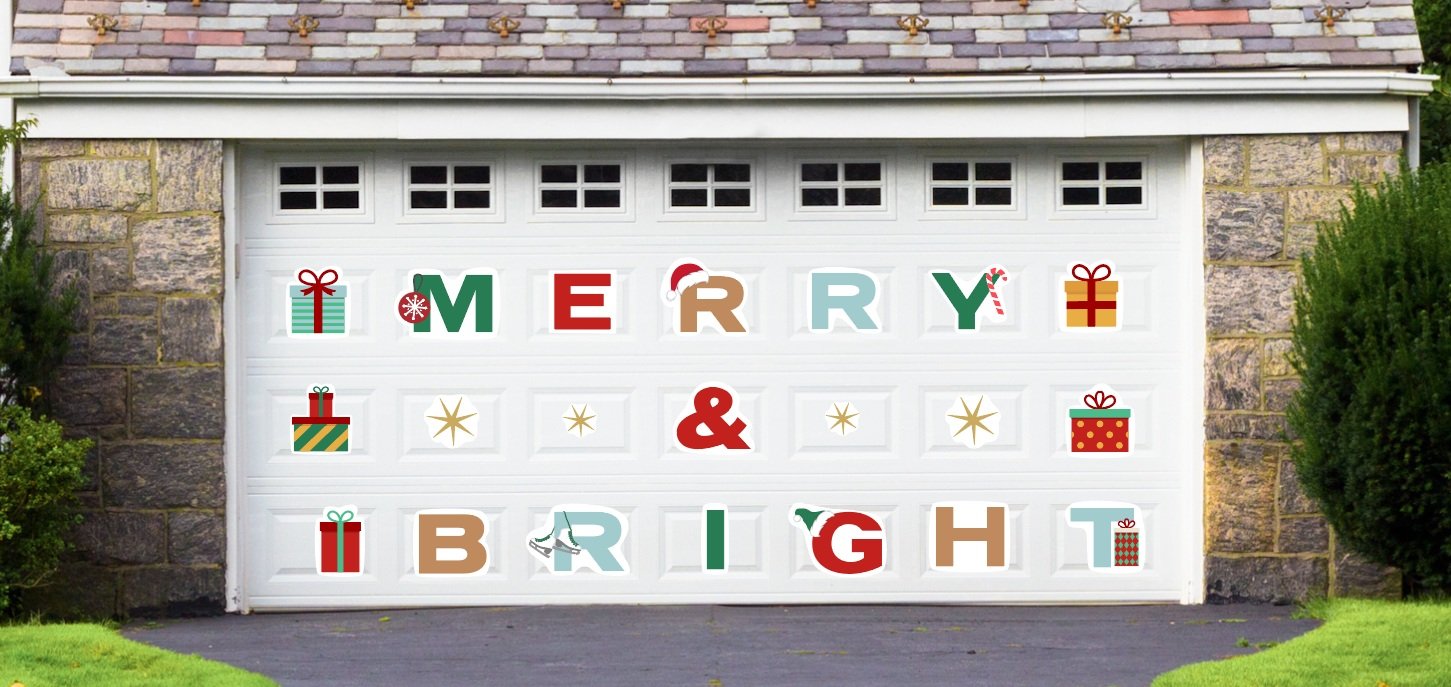 Garage Door Magnet Holiday Design Concept