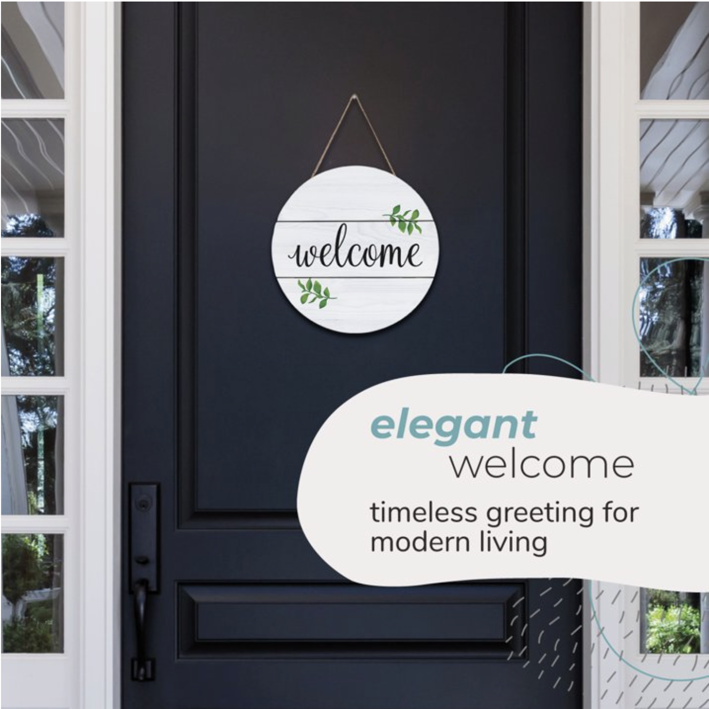 Wood Door Hanging Social Image