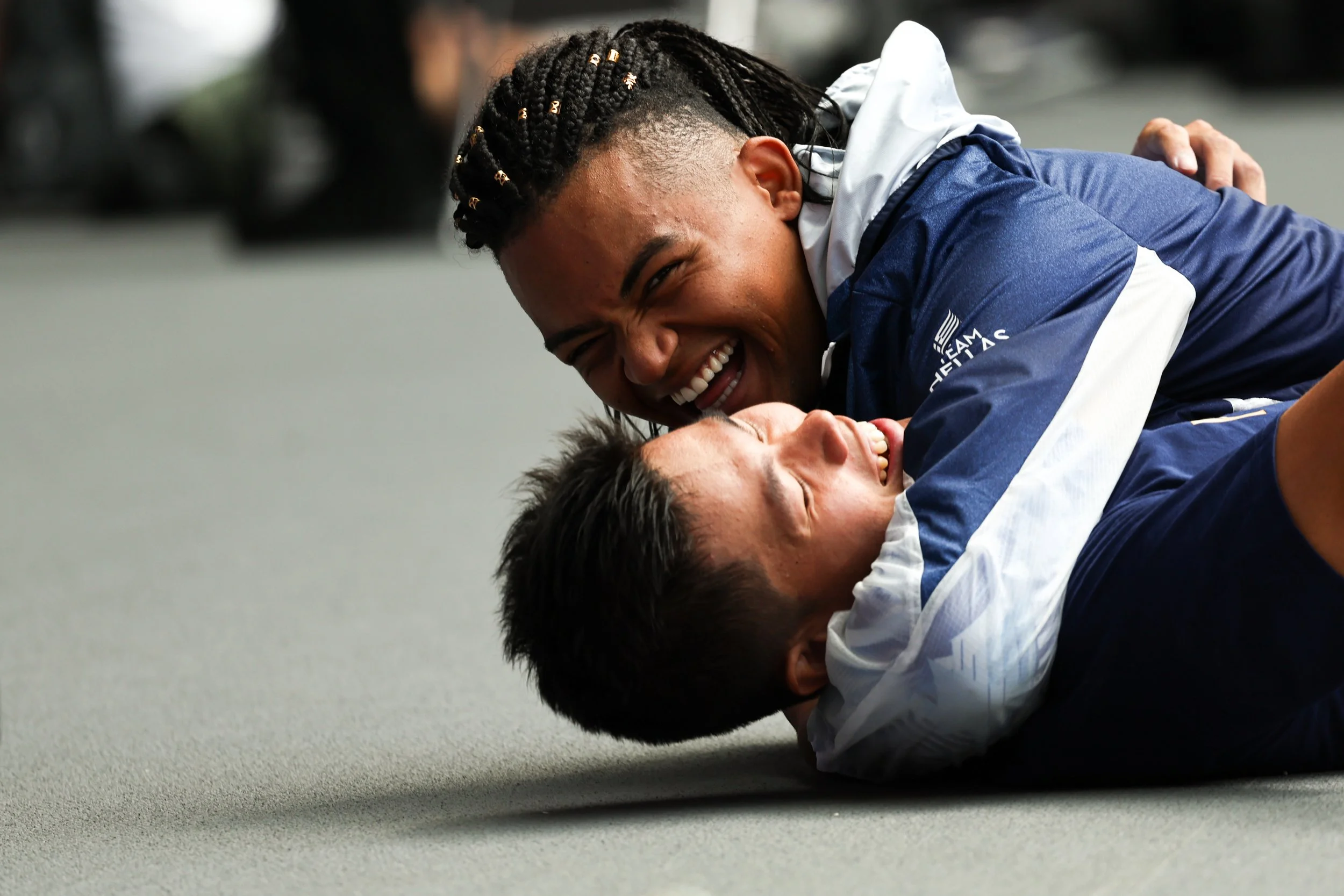 Ernest Obiena et Emmanouíl Karalís - Saut à la perche