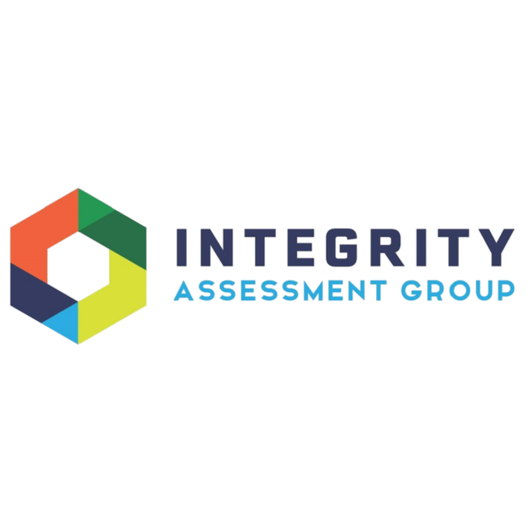 A logo with a colorful hexagon shape and the words 'INTEGRITY ASSESSMENT GROUP' next to it.