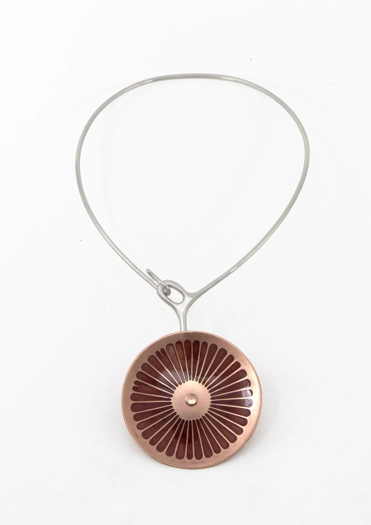 Citrus, 2026, sterling silver, copper, enamel, 9" x 6"