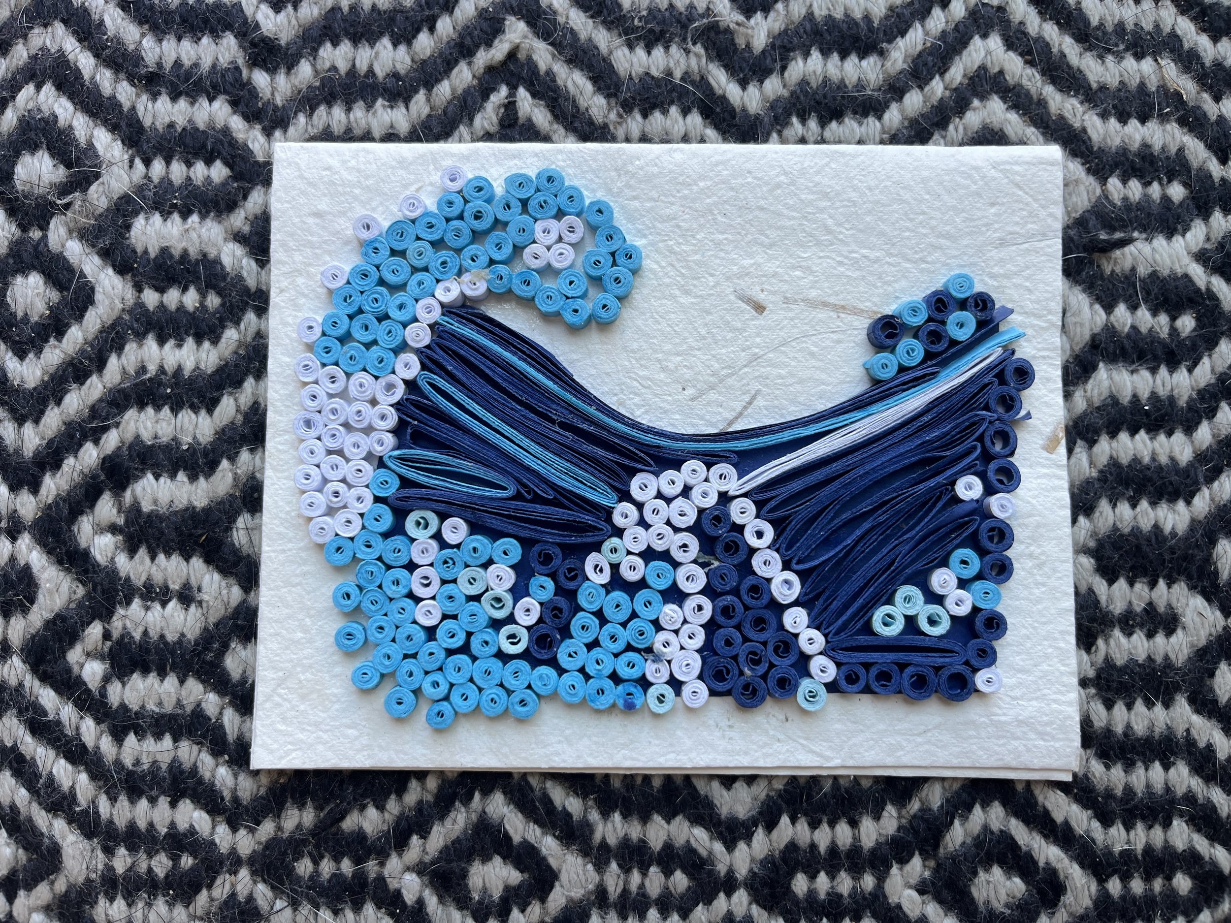 Wave note card