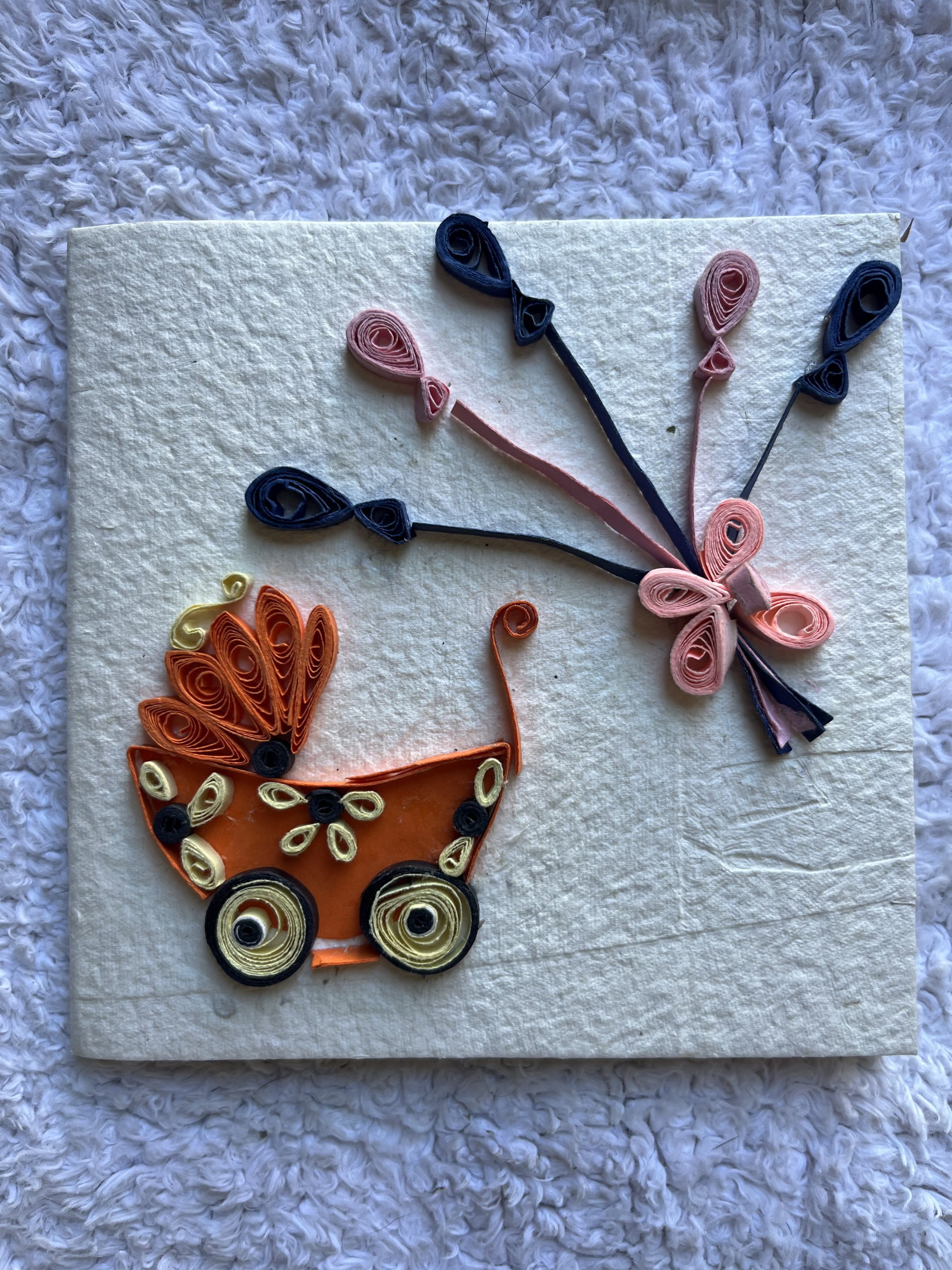 Baby Carriage note card