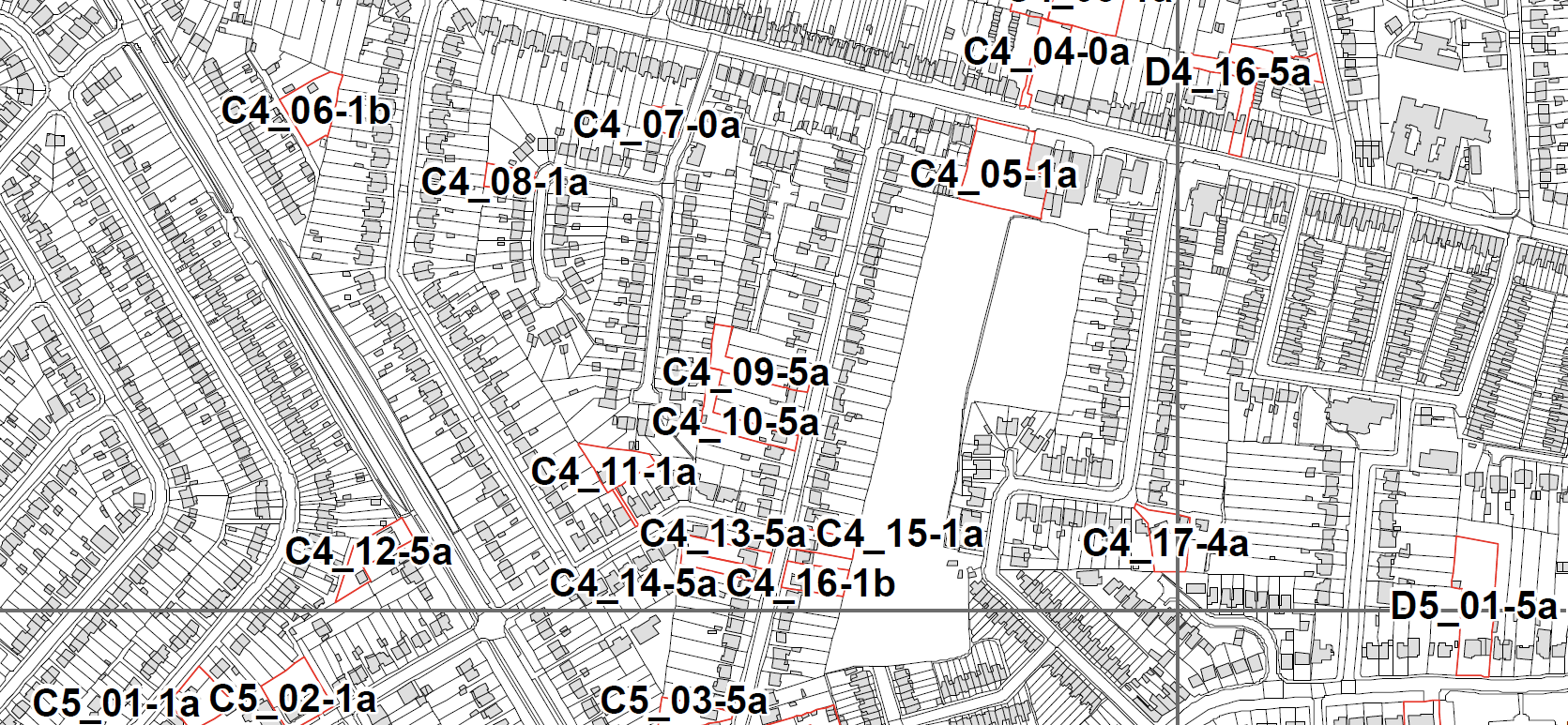 Site codes on the plot map