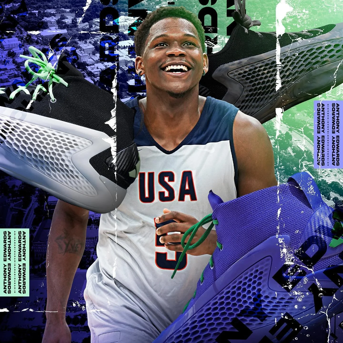 AE-S-1 📦

Edward&rsquo;s has that contagious smile. 😂

#Art #Artist #Design #Designer #GraphicDesign #graphicdesigner #Photoshop #Adobe #sports #sportsgraphic #SportsDesign #sportsart #fanart #type #color #NBA #nbabasketball #Shoes #Sneaker #Sneake
