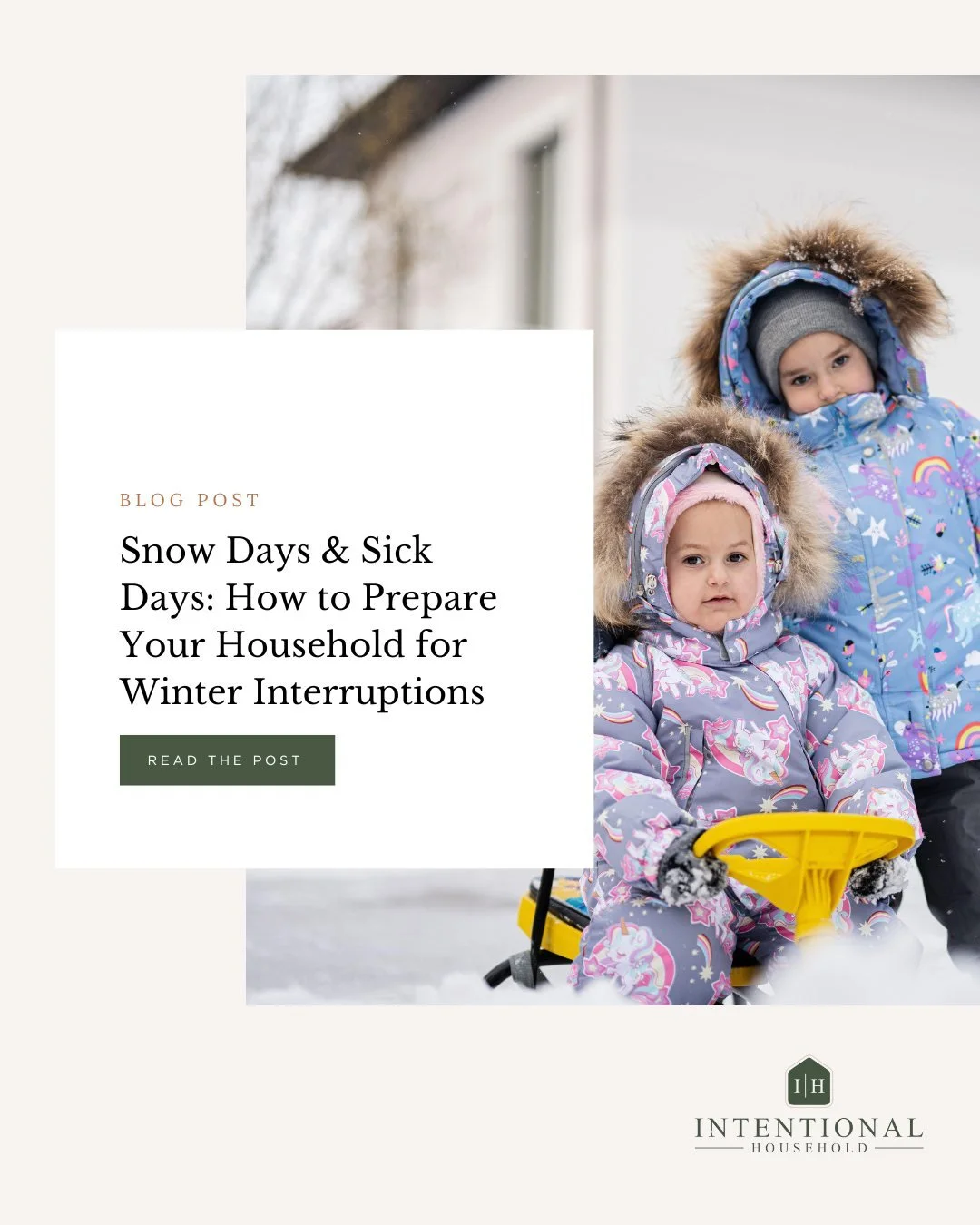 ❄️ Snow days and sick days don&rsquo;t have to derail your home. With the right systems in place, you can keep your household running smoothly&mdash;even when winter interruptions hit.

From backup childcare plans to simple sick-day systems, our late