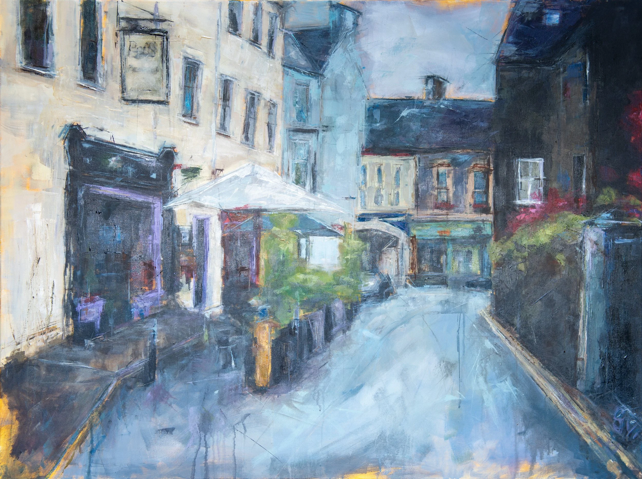 New Street (sold) Acrylic on Canvas 90 x 120cm