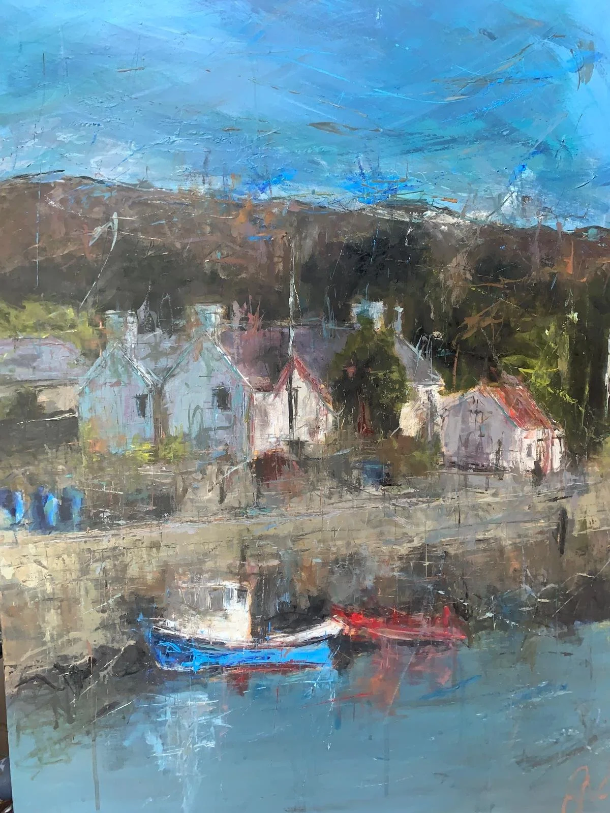 Helen's Bar 1 (sold) Acrylic on Board 70 x 100cm