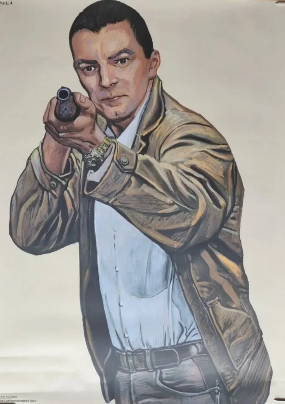 Bersaglio d'Addestramento Originale "PJL 4" – Illustrazione di Malik