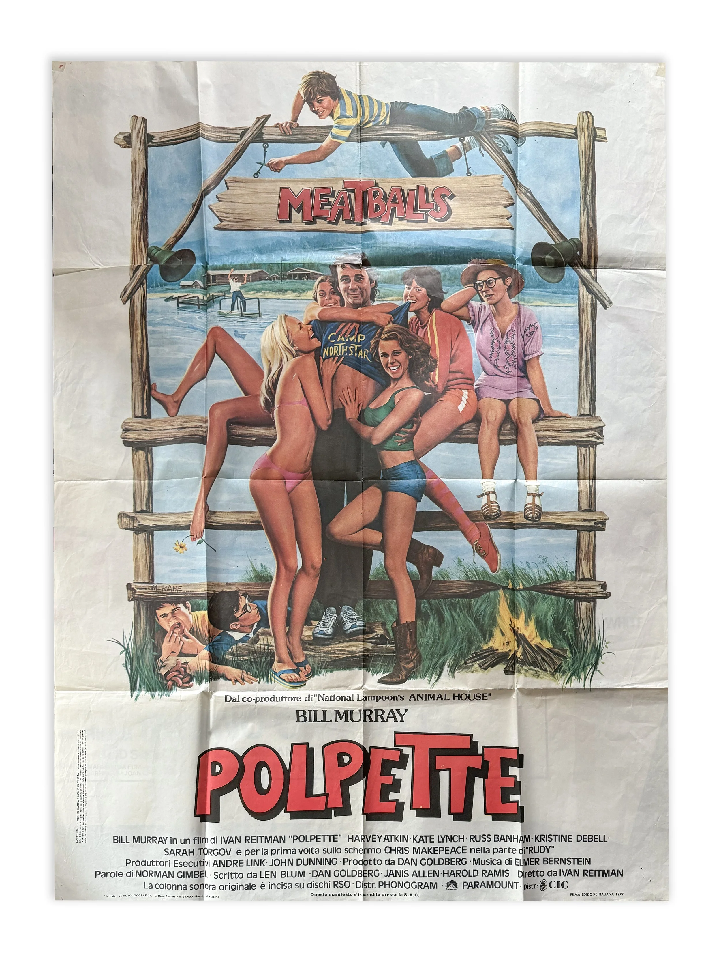 Manifesto Originale 2 Fogli: "Polpette" (Meatballs, 1979) – Bill Murray