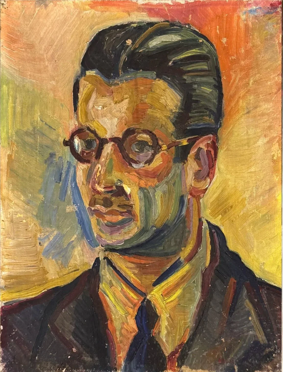 Xavier Blanch – "Ritratto d'Uomo con Occhiali" – Opera Storica, Barcellona 1935