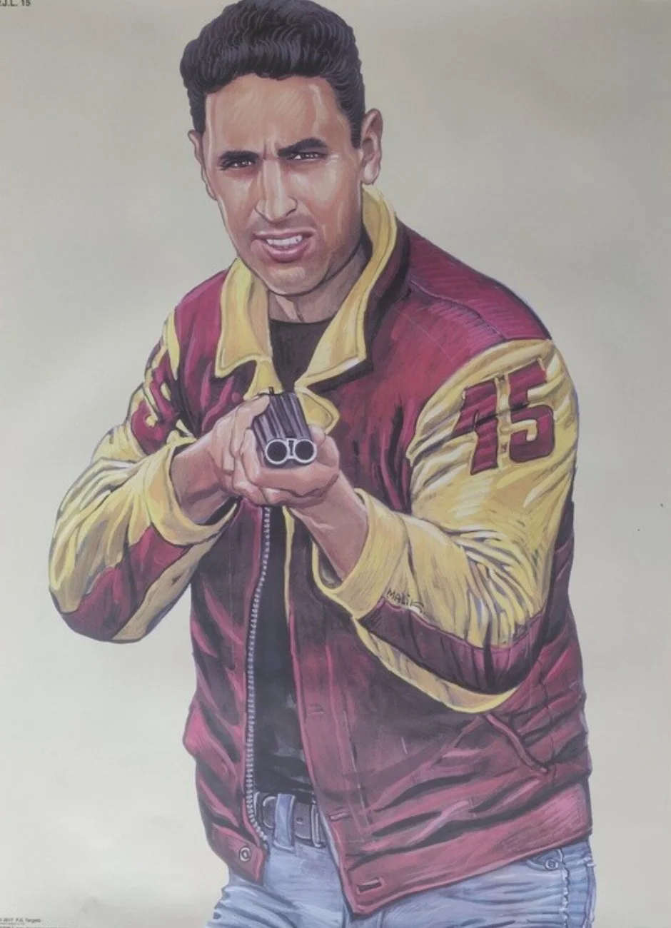 Bersaglio d'Addestramento Originale "PJL 15" – Illustrazione di Malik