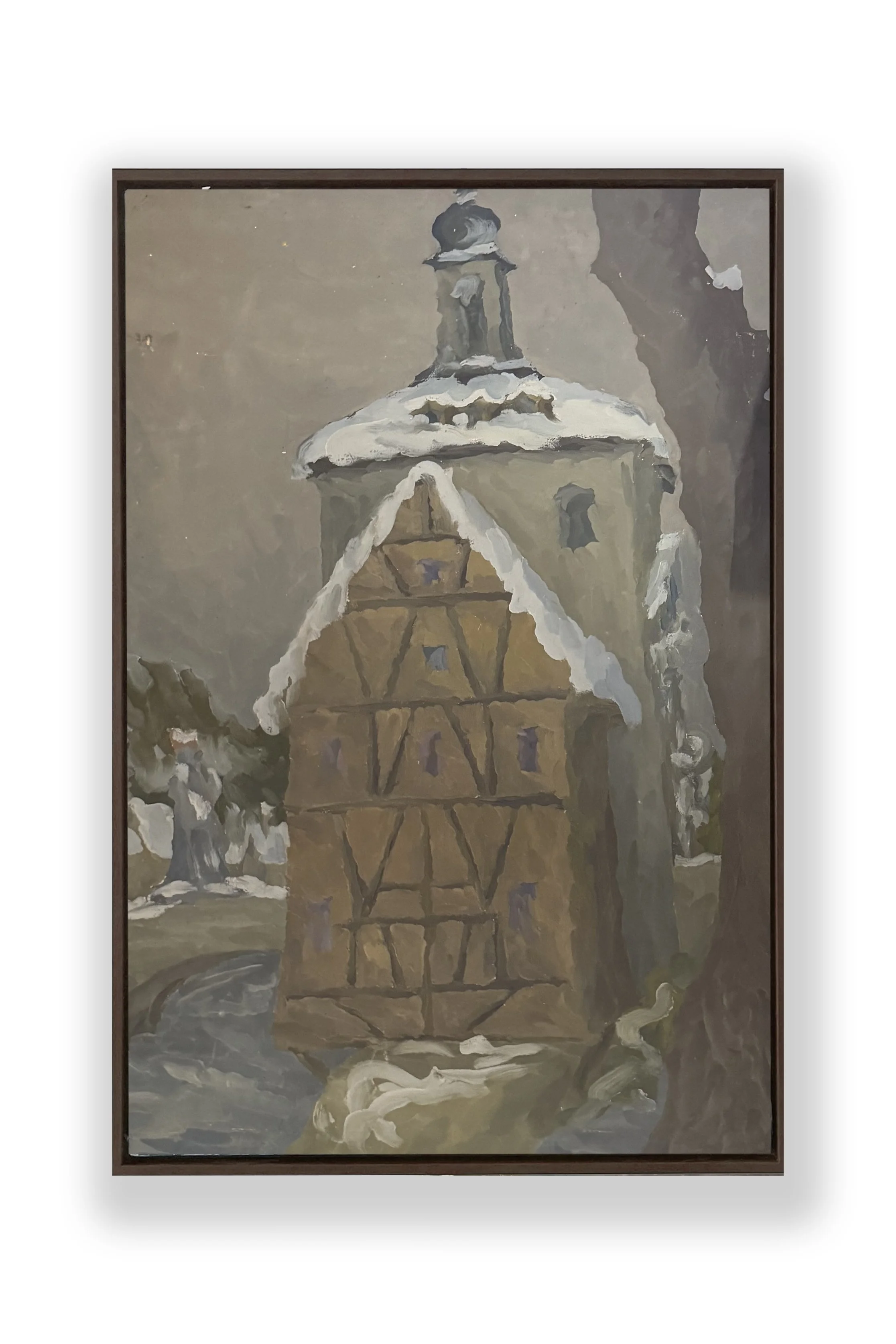 Mario Dalla Fini – "Paesino Baviera", Tempera su Tela