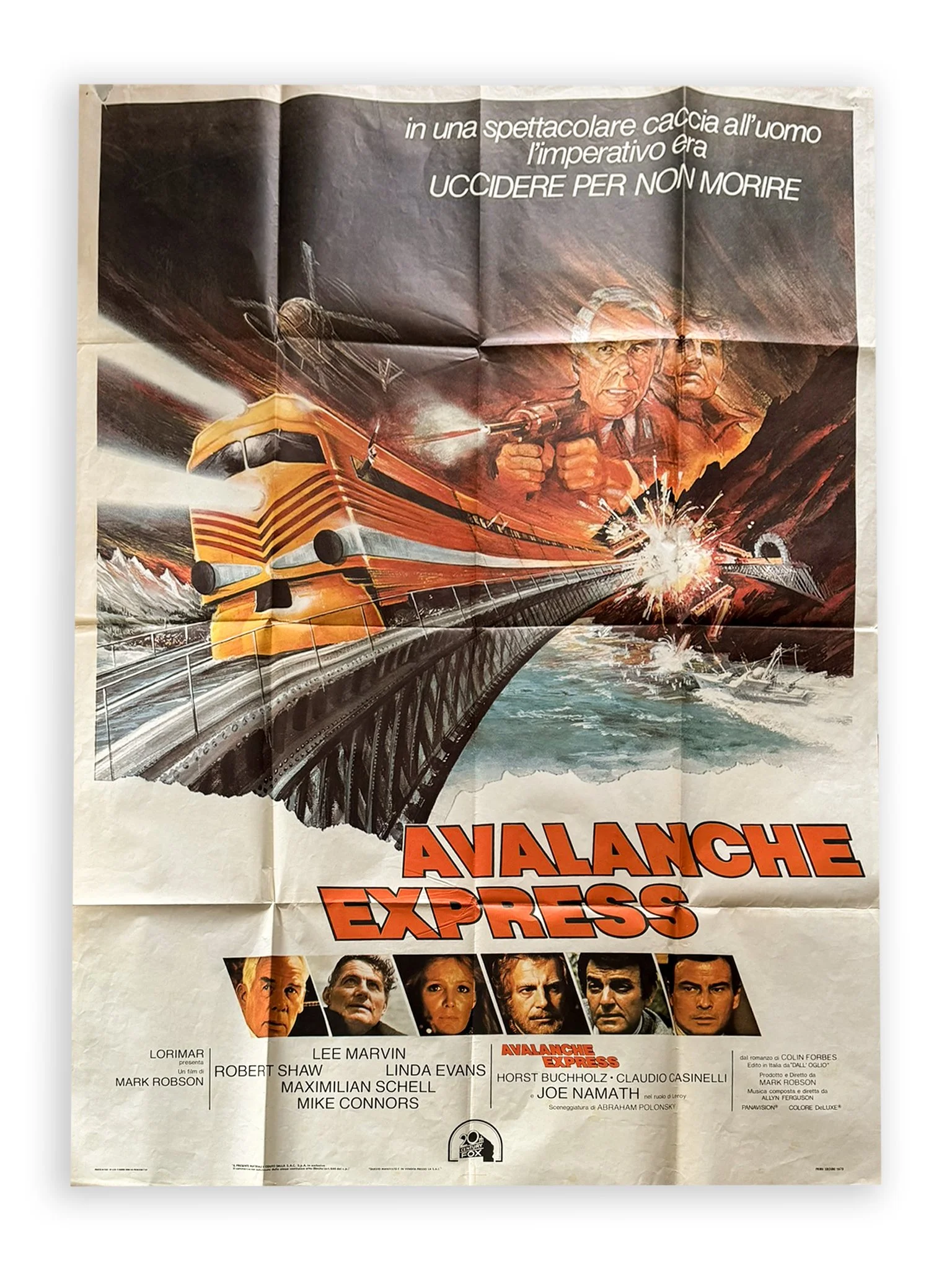 Manifesto Originale 2 Fogli: "Avalanche Express" (1979) – Lee Marvin & Robert Shaw