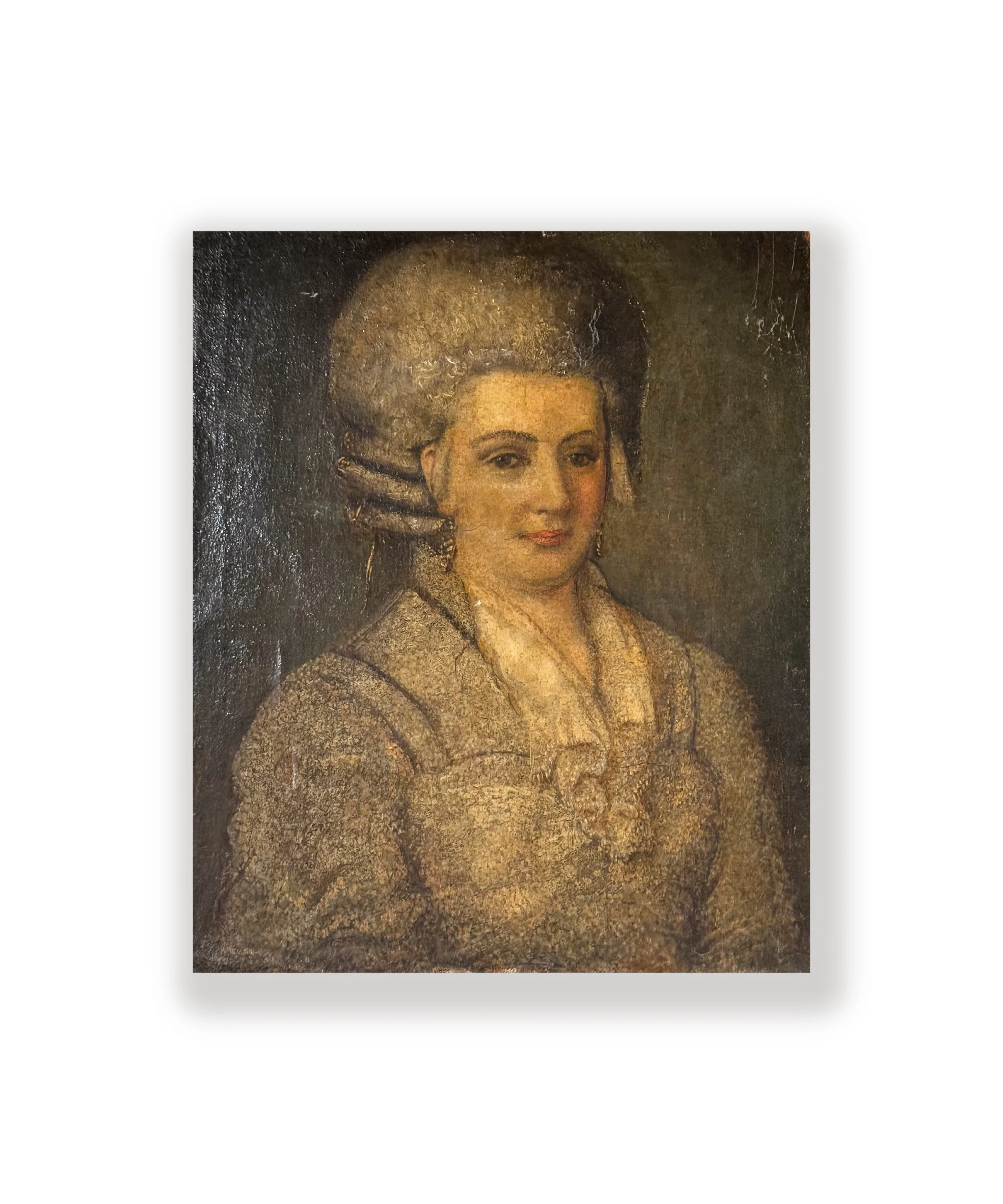 Ritratto di donna ad olio fine 1700