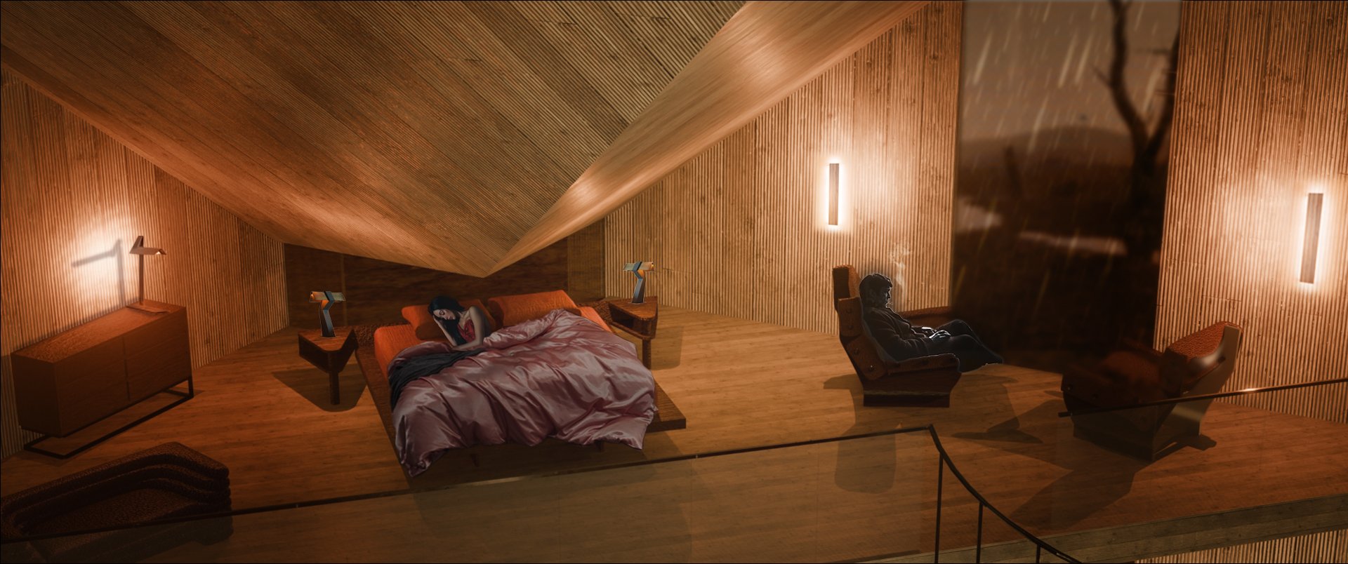 Solaris - Earth bedroom rendering