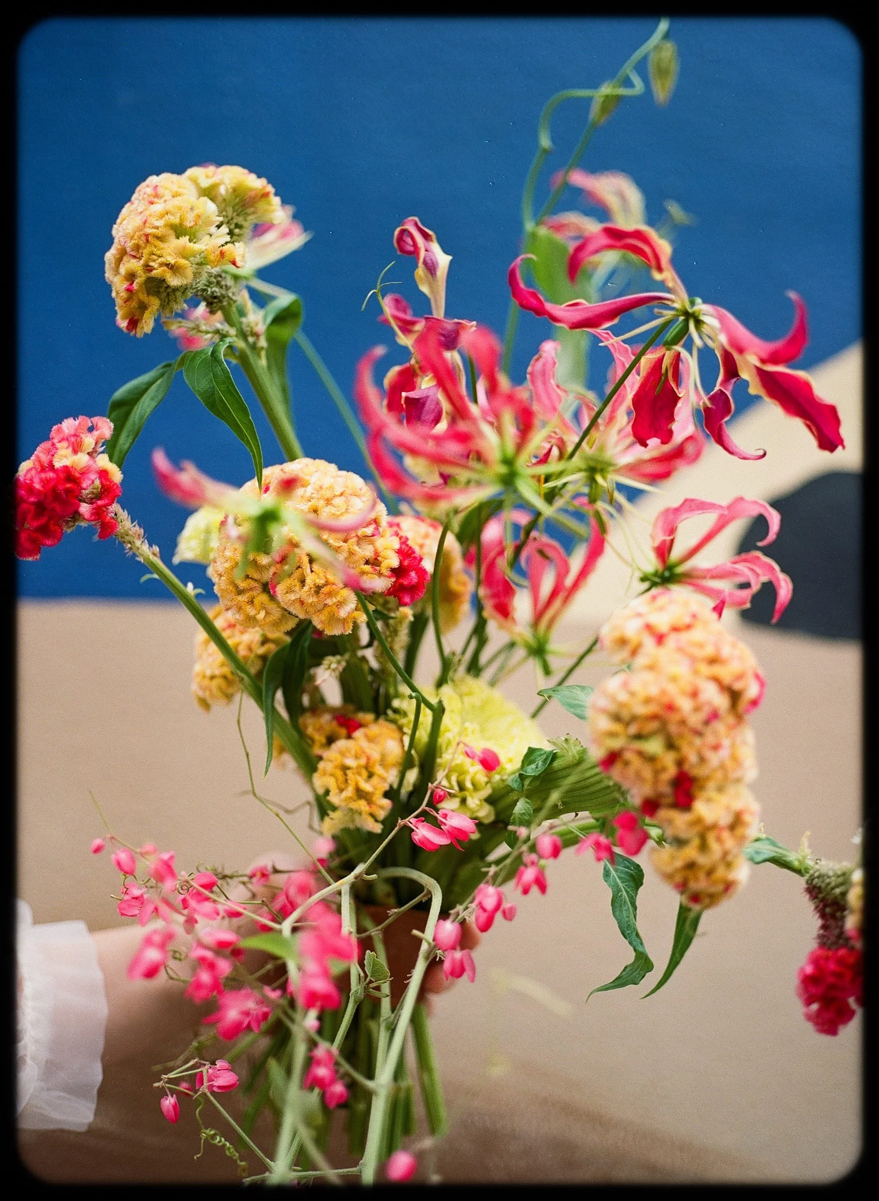 Colorful wedding bouquet
